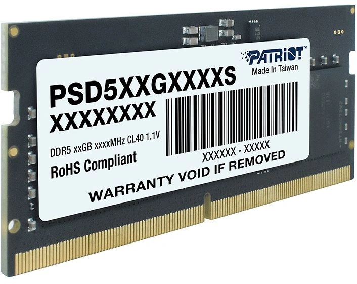 Память DDR5 8GB 5600MHz Patriot PSD58G560041S Signature Line RTL PC5-44800 CL46 SO-DIMM 262-pin 1.1В single rank Ret — фото 1