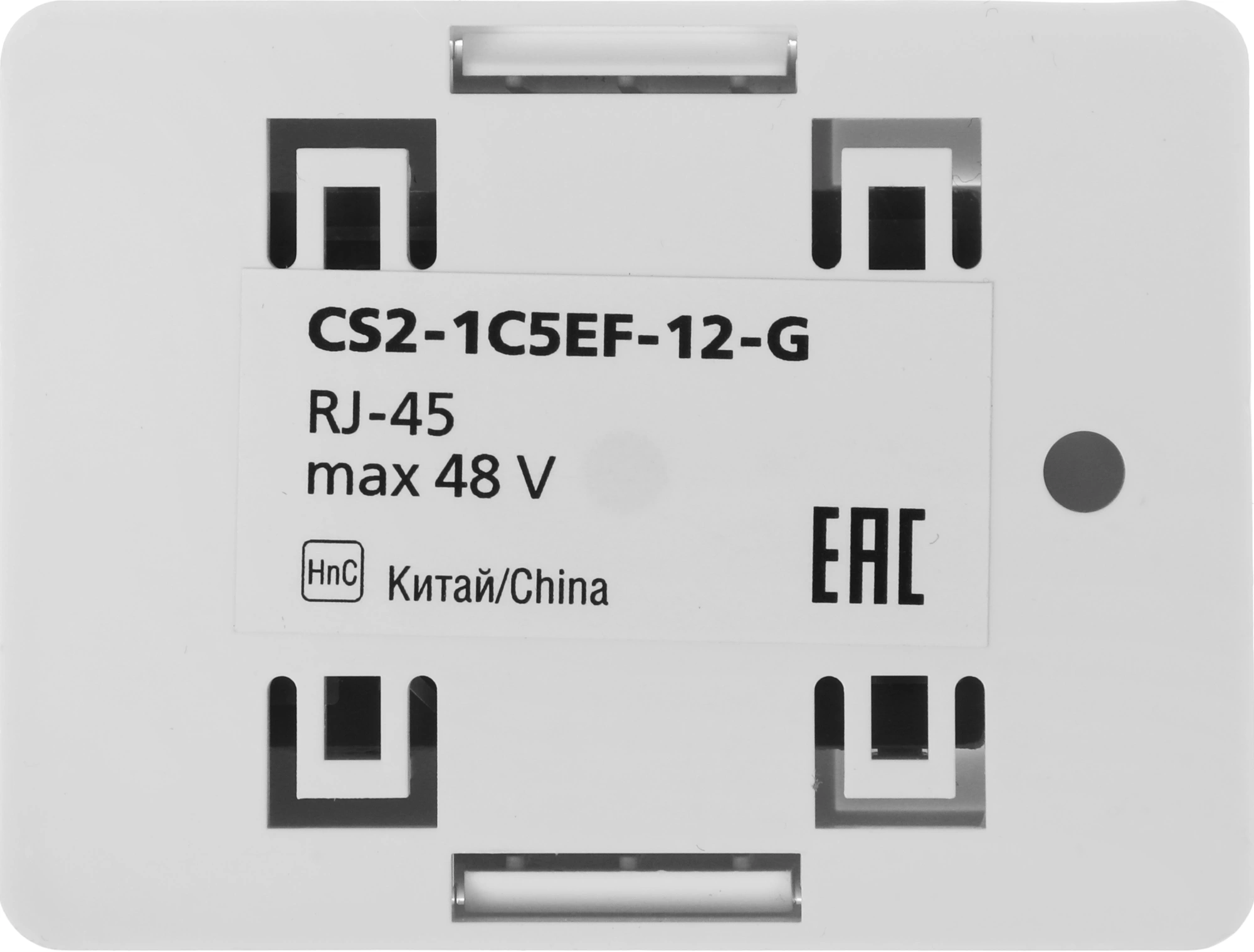 Розетка ITK CS2-1C5EF-12-G настенная 49.2x62.5x25.2мм крышка RJ45 пластик белый (упак.:1шт) — миниатюра 8