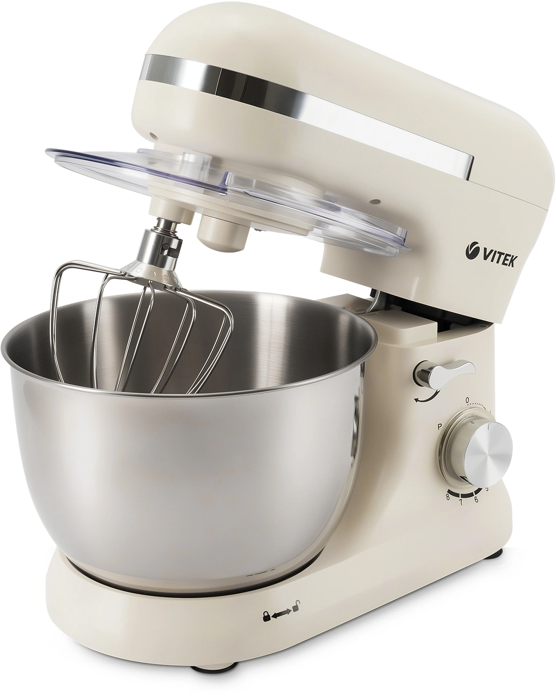 Миксер планетарный Vitek VT-PM0110 1500Вт кремовый — миниатюра 5