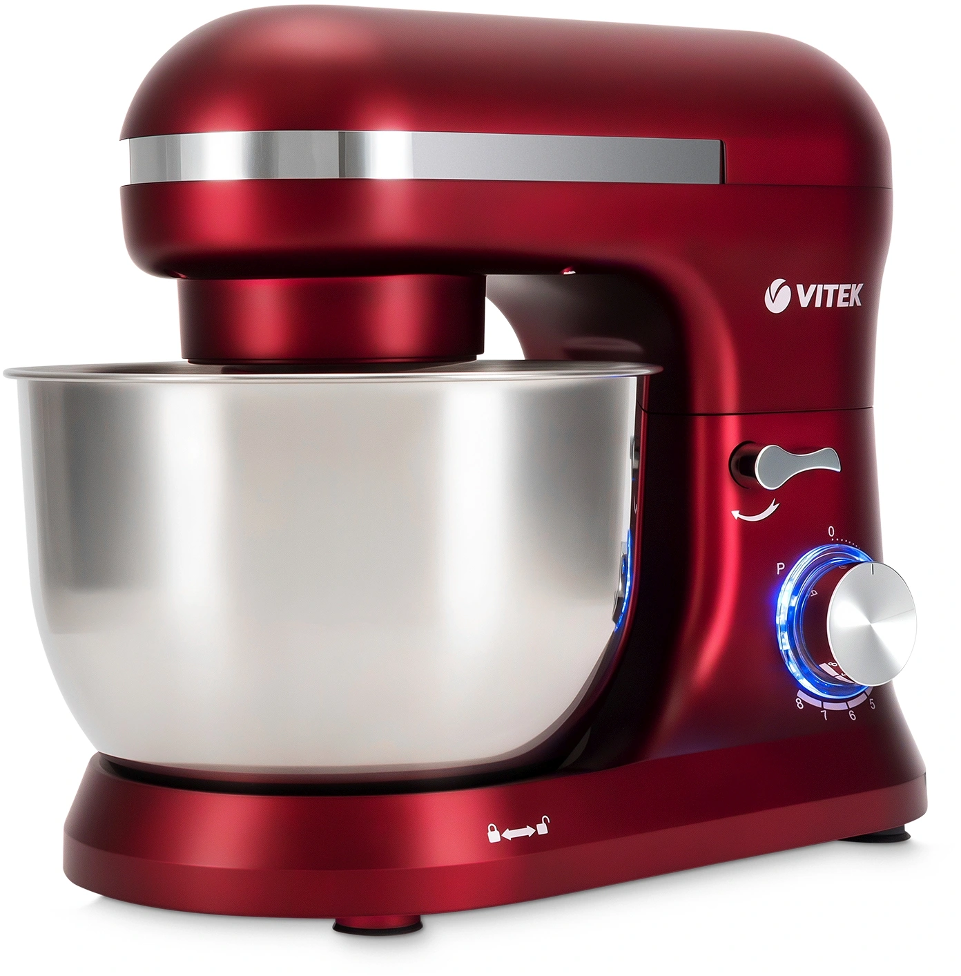 Миксер планетарный Vitek VT-PM0111 1500Вт вишневый — миниатюра 3