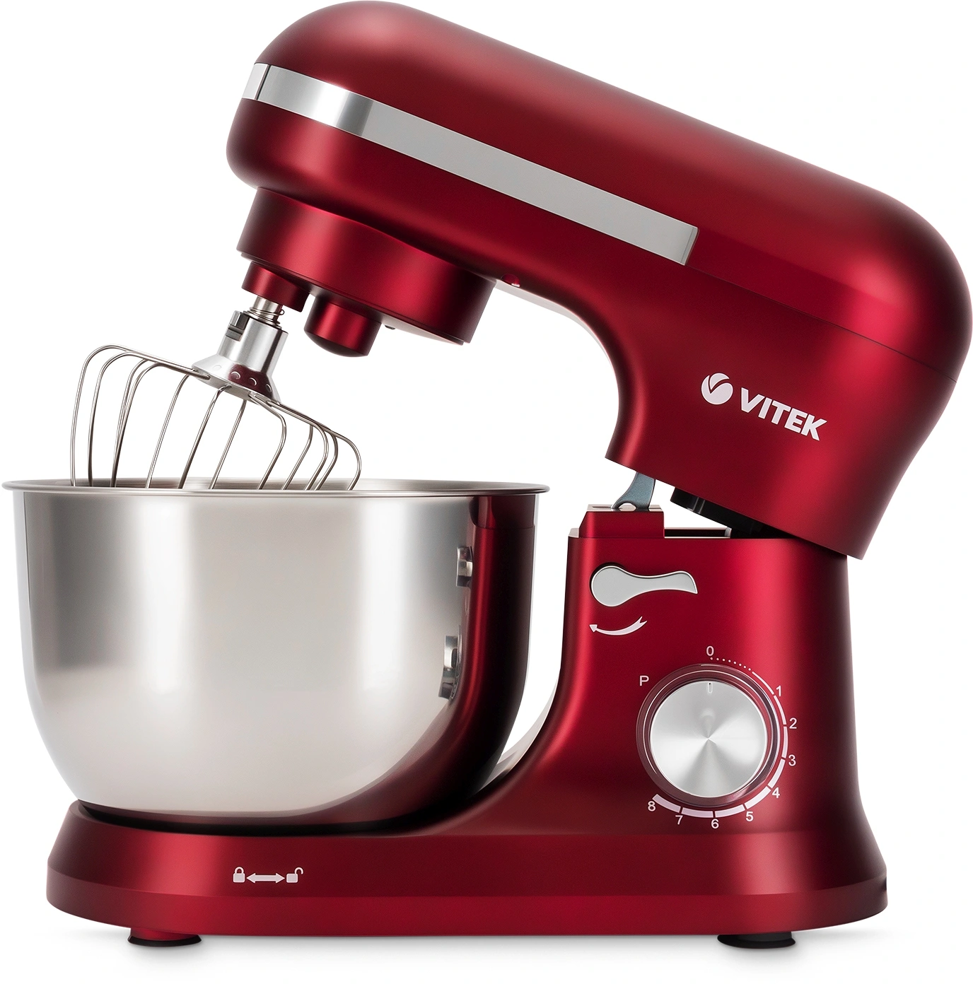 Миксер планетарный Vitek VT-PM0111 1500Вт вишневый — миниатюра 2