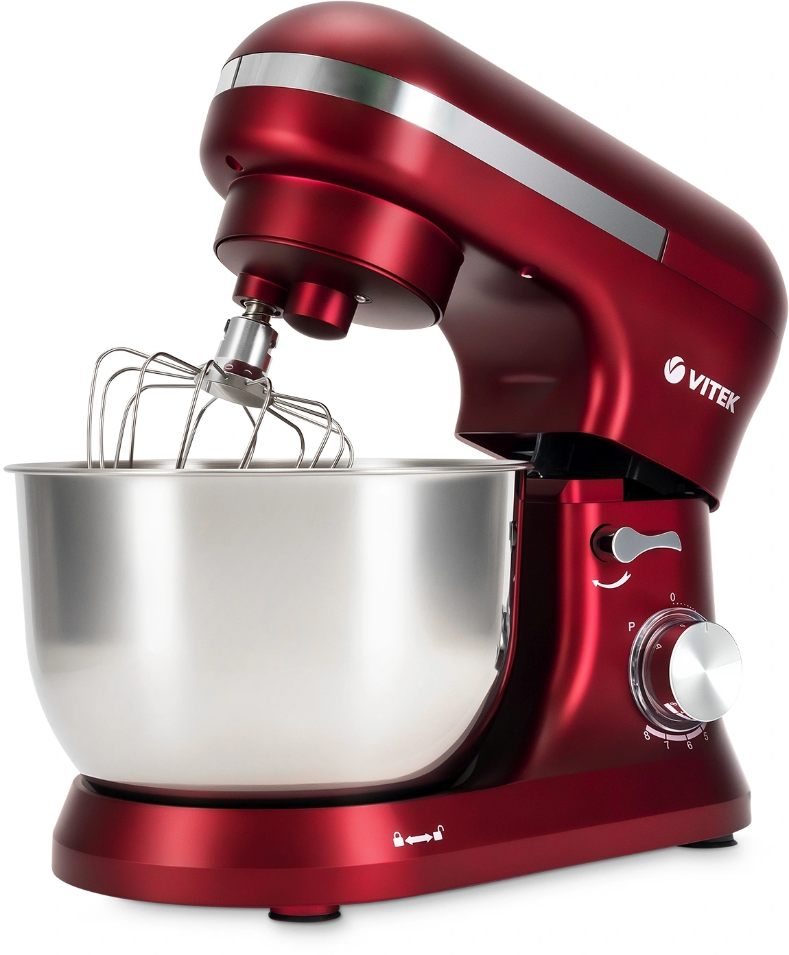 Миксер планетарный Vitek VT-PM0111 1500Вт вишневый — миниатюра 4