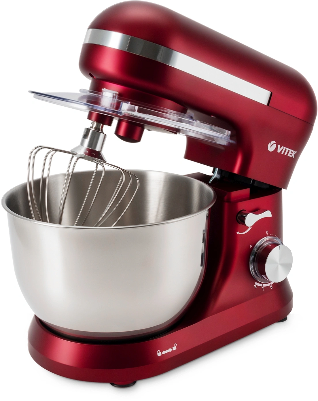 Миксер планетарный Vitek VT-PM0111 1500Вт вишневый — миниатюра 5