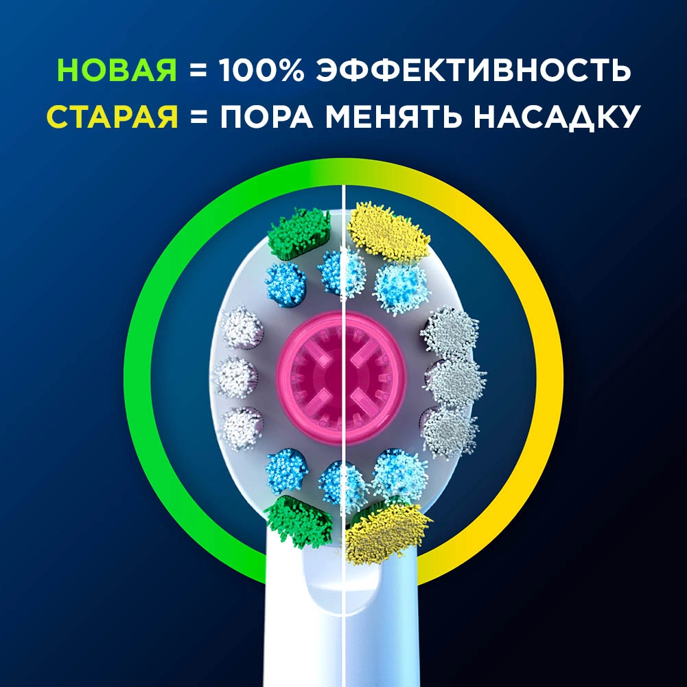 Насадка для зубных щеток Oral-B 3D White (упак.:4шт) — миниатюра 7
