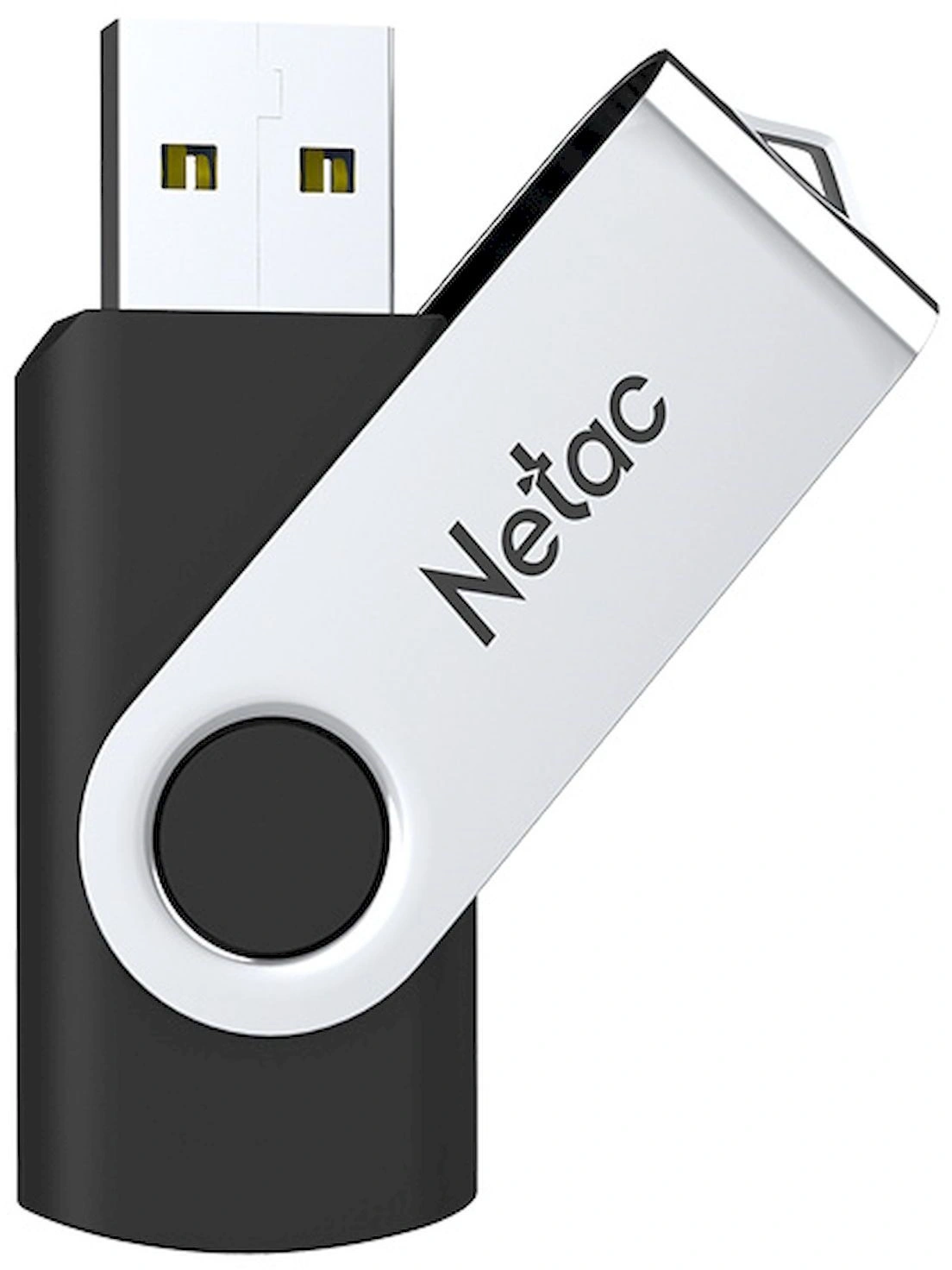Флеш Диск Netac 8GB U505 NT03U505N-008G-20BK USB2.0 черный/серебристый — миниатюра 2