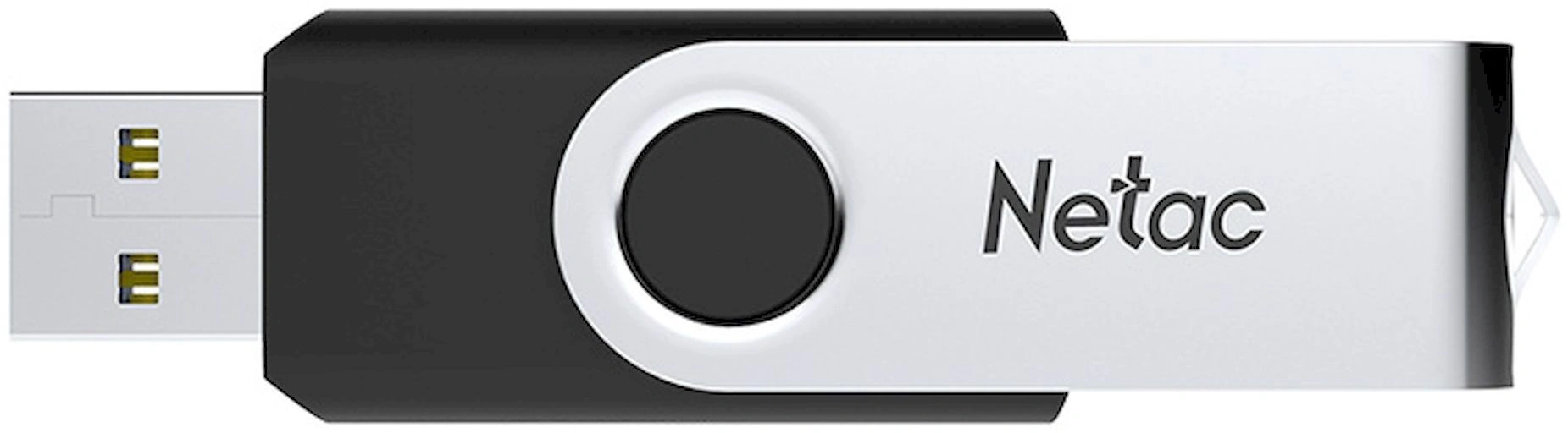 Флеш Диск Netac 8GB U505 NT03U505N-008G-20BK USB2.0 черный/серебристый — миниатюра 4