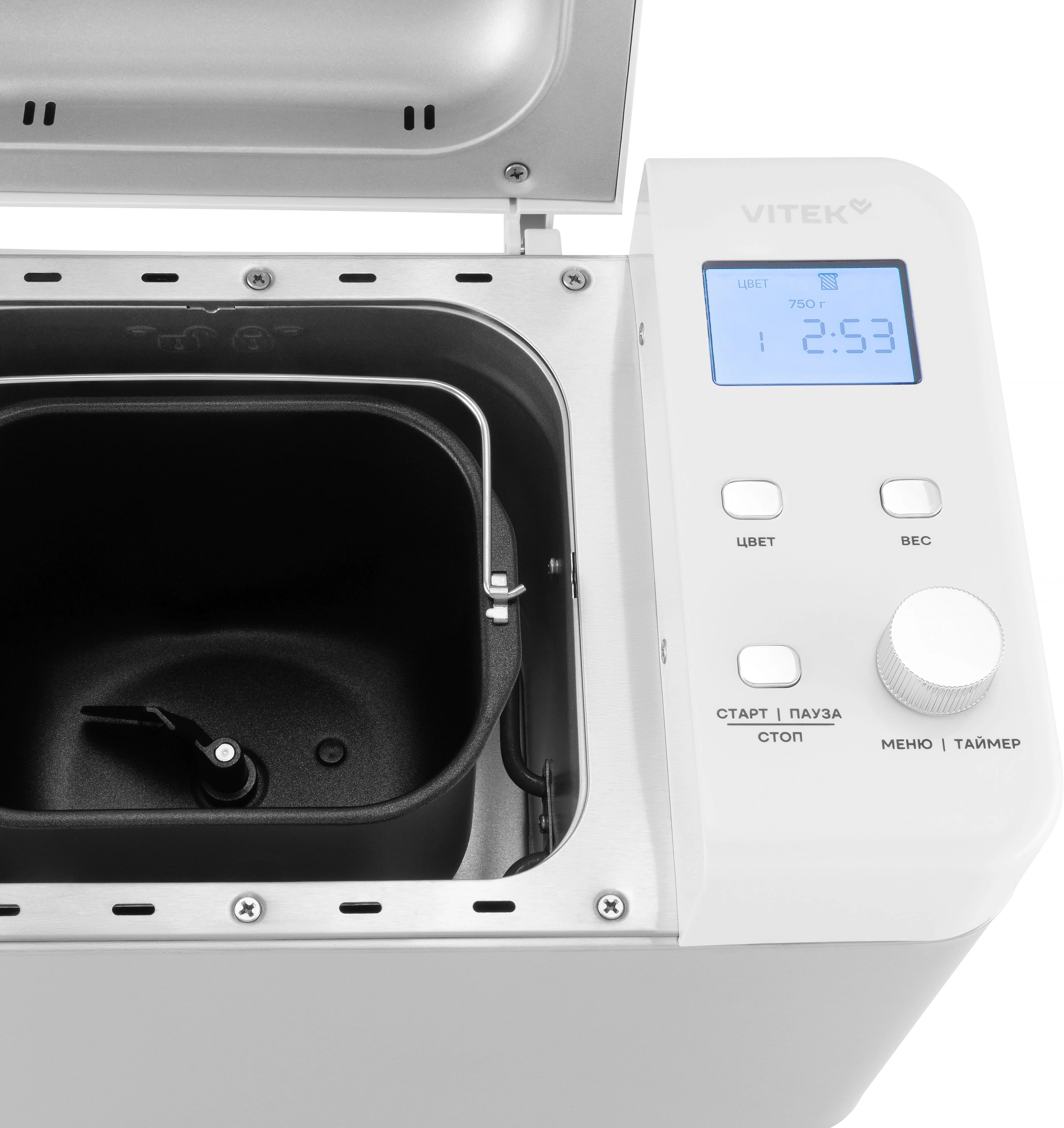 Хлебопечь Vitek VT-BM1301 650Вт серый/серебристый — миниатюра 17
