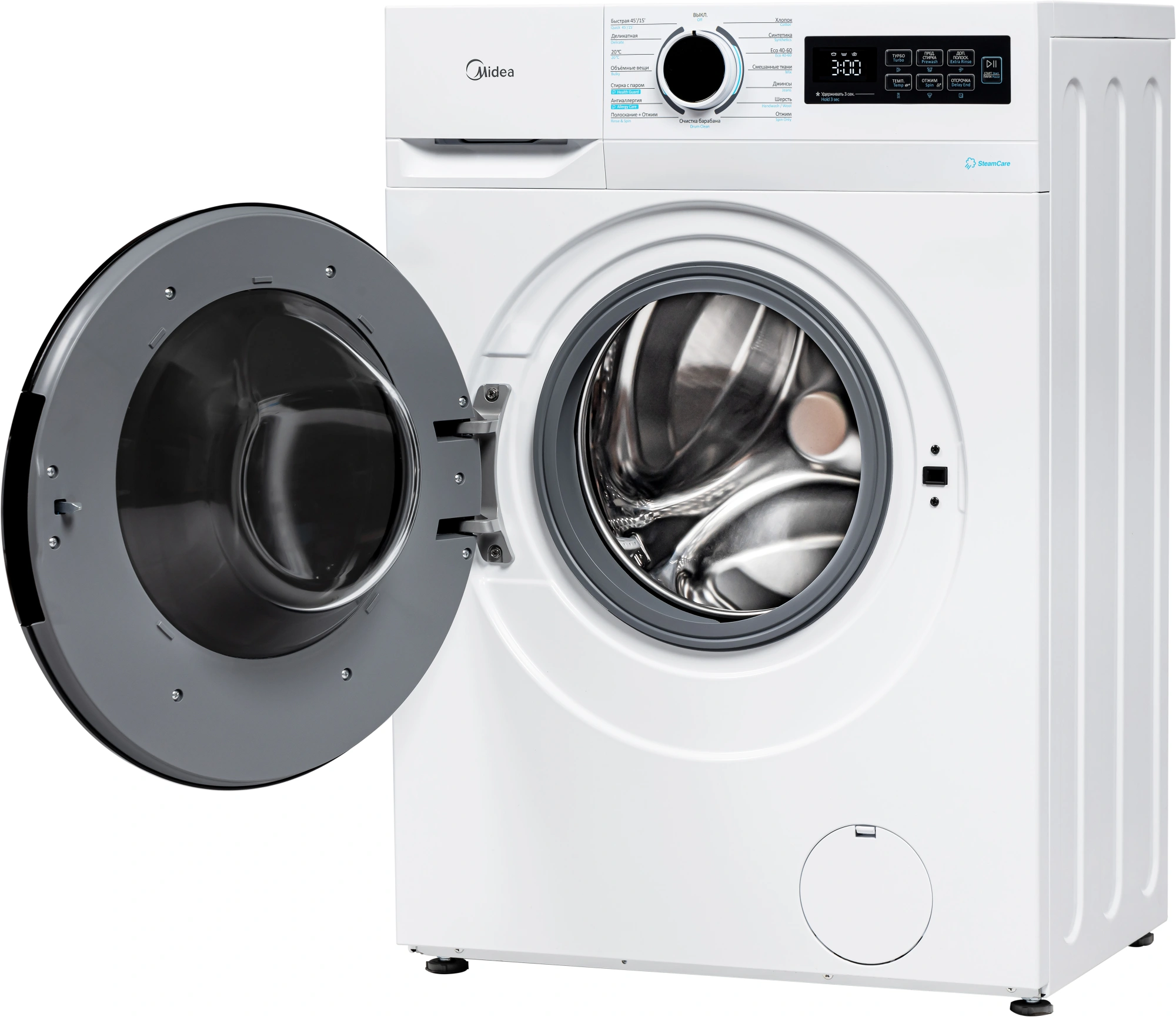Стиральная машина Midea MF01712BS40/W класс: A загр.фронтальная макс.:7кг белый инвертор — миниатюра 3