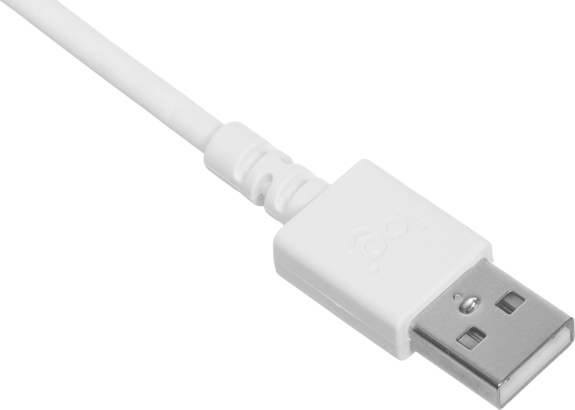 Наушники с микрофоном Logitech H390 белый 1.9м накладные USB оголовье (981-001288) — миниатюра 9