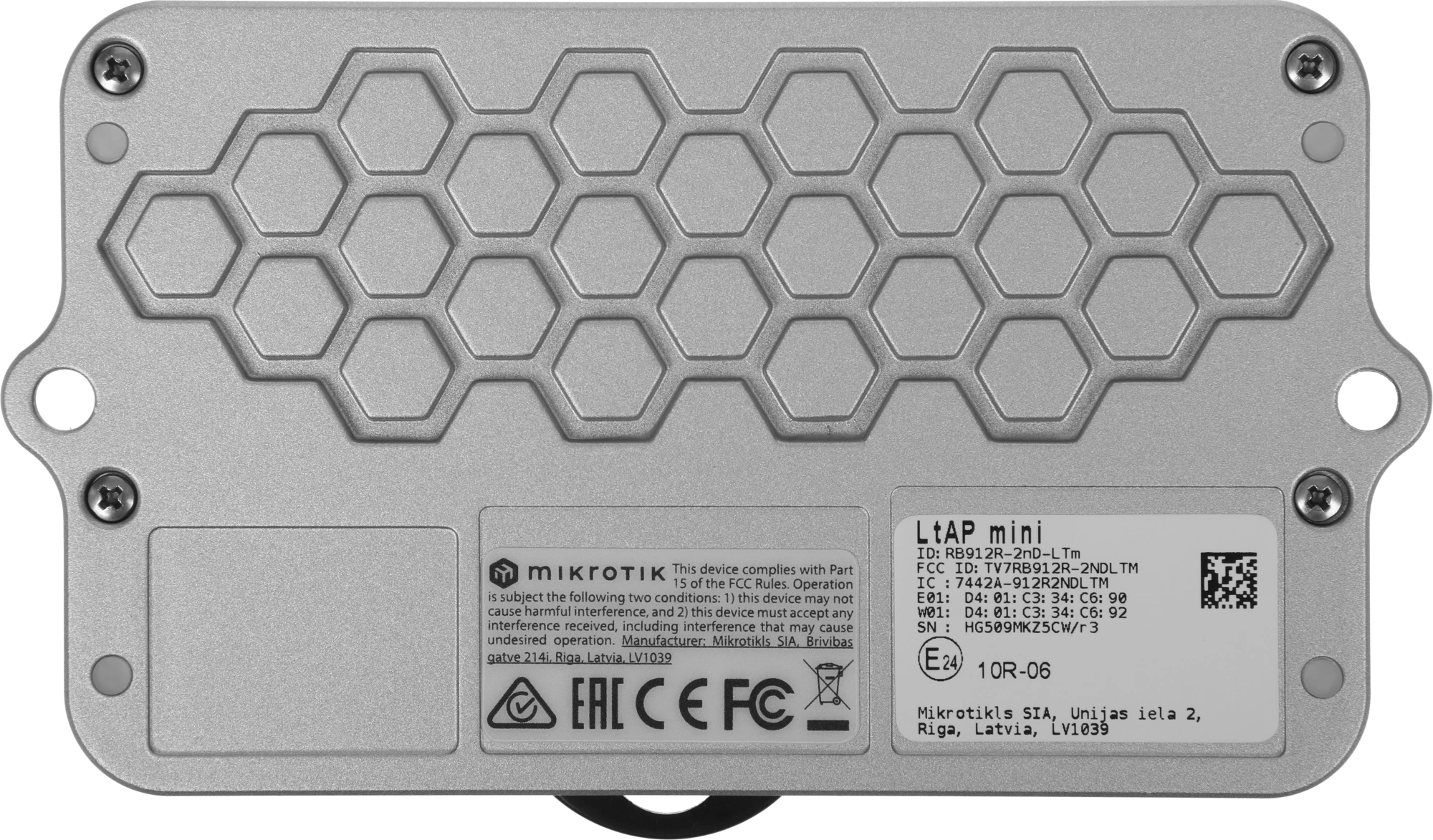 Точка доступа MikroTik LtAP mini (RB912R-2ND-LTM) N150 10/100BASE-T черный — миниатюра 11