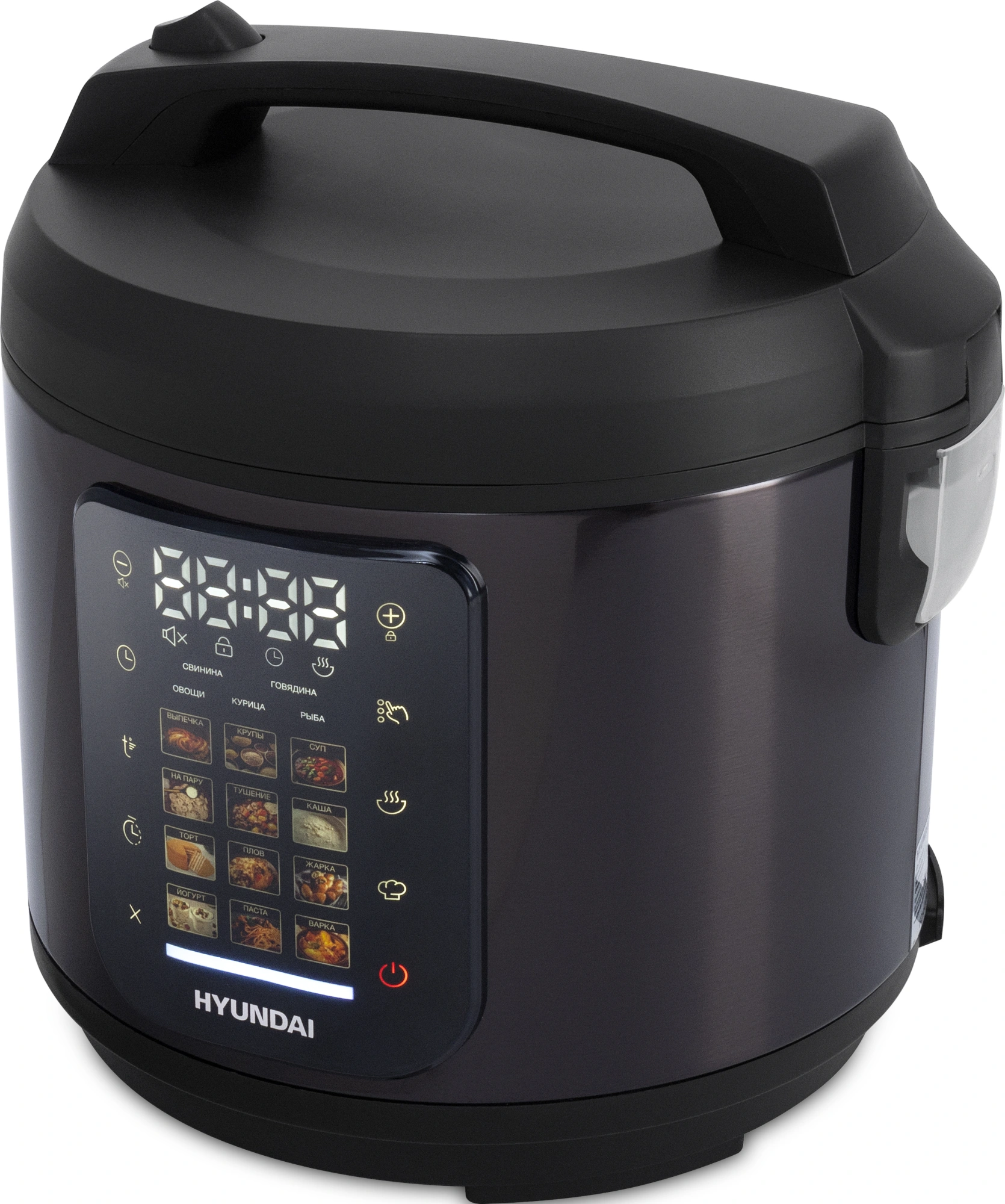Мультиварка Hyundai HYMC-2404 5л 900Вт темно-коричневый/черный — миниатюра 4