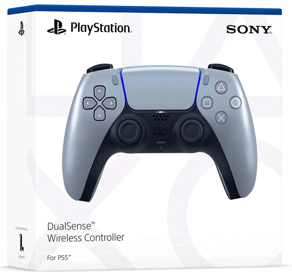 Геймпад Беспроводной PlayStation DualSense серебристый для: PlayStation 5 (CFI-ZCT1W) — миниатюра 4