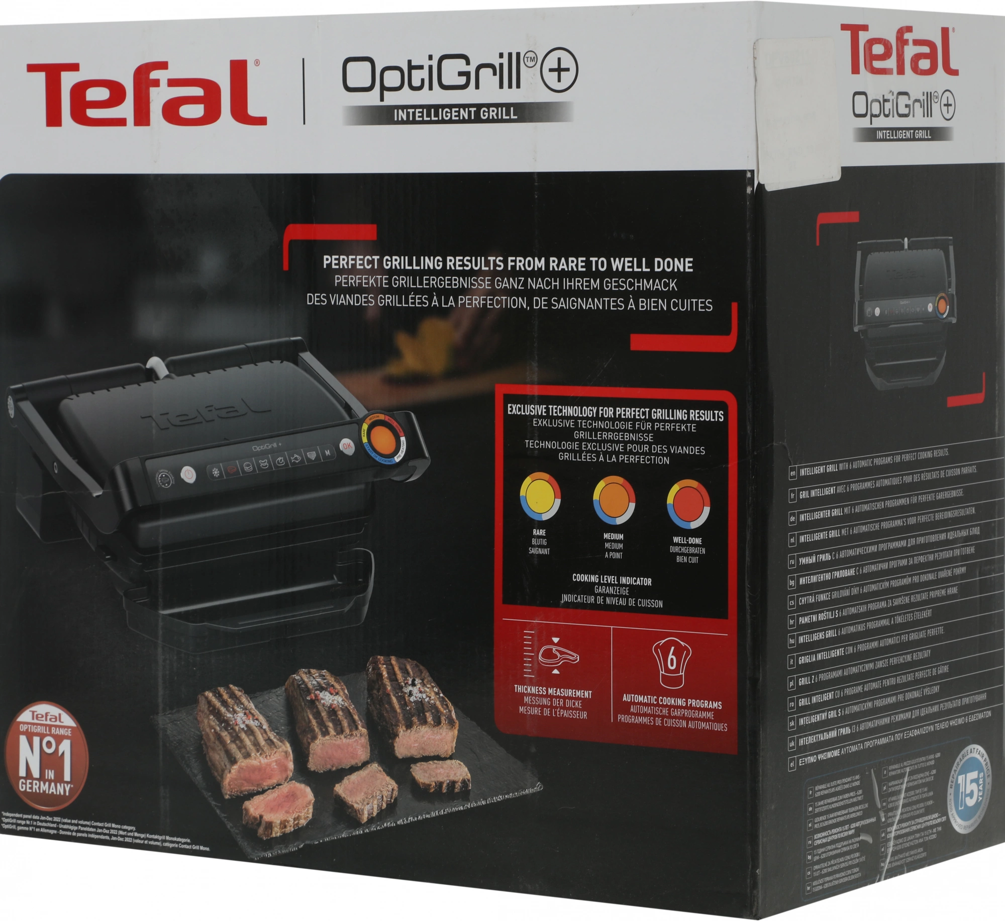 Электрогриль Tefal Optigrill+ GC717810 2000Вт черный/серый — миниатюра 18