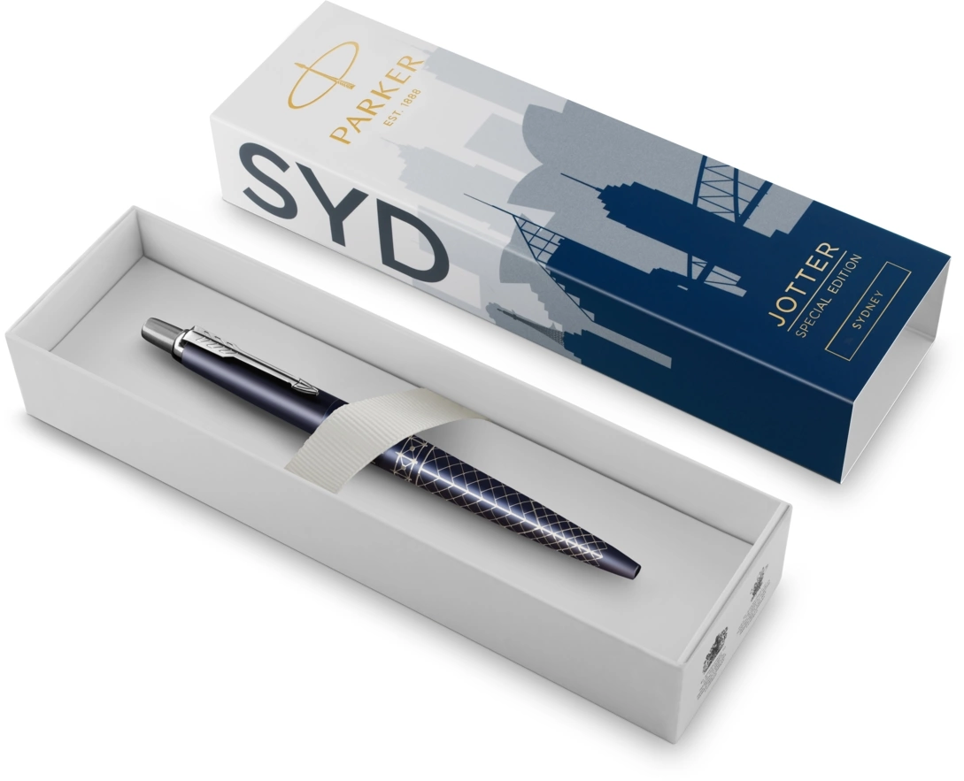 Ручка шариков. Parker Jotter Global Icons SE Sydney K179 (2198196) синий M син. черн. подар.кор. — миниатюра 6