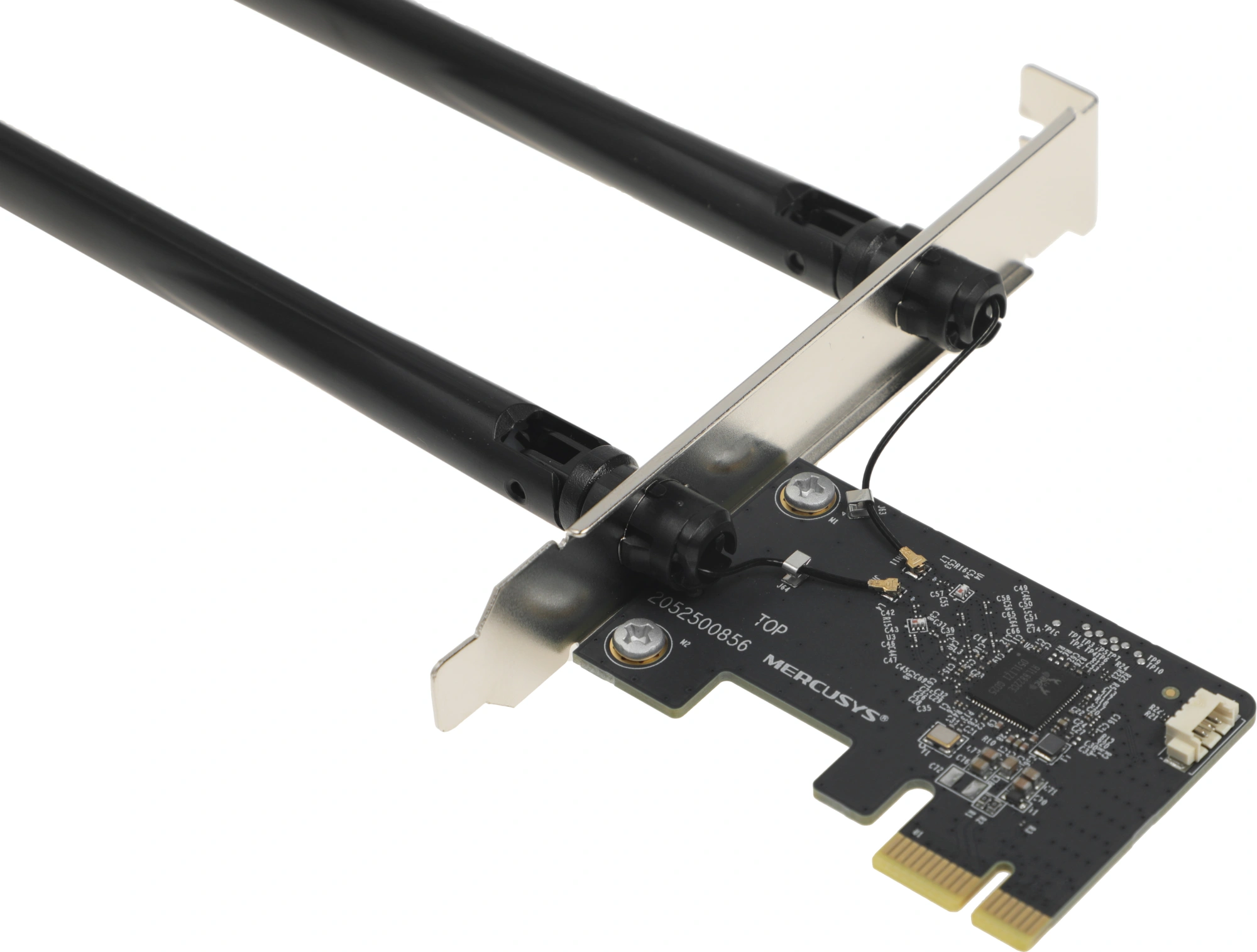 Сетевой адаптер Wi-Fi + Bluetooth Mercusys MA30E AC1200 PCI Express (ант.внеш.несъем.) 2ант. — миниатюра 12