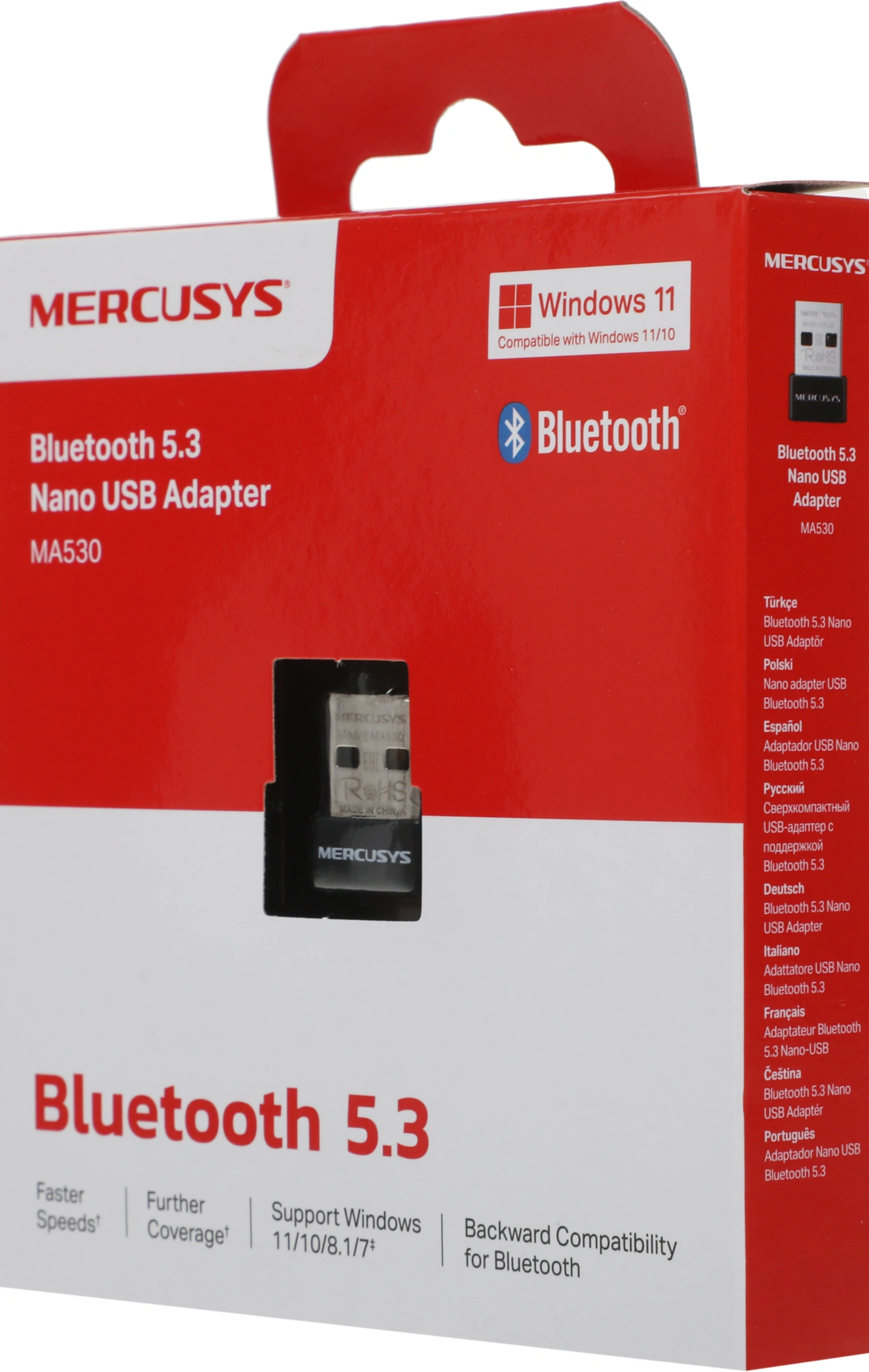 Сетевой адаптер Bluetooth Mercusys MA530 USB 2.0 — миниатюра 2
