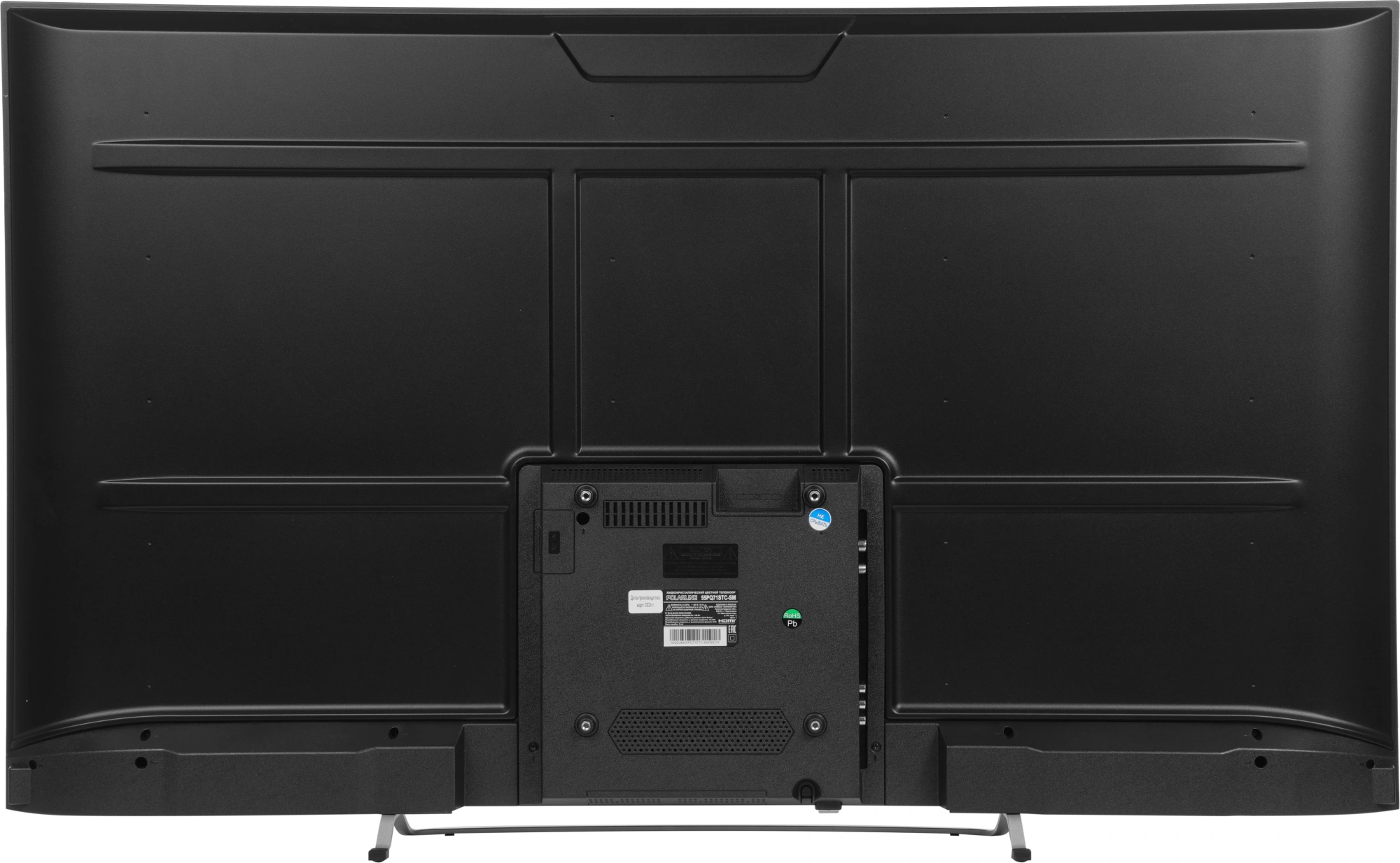 Телевизор QLED PolarLine 55" 55PQ71STC-SM Frameless черный 4K Ultra HD 60Hz DVB-T DVB-T2 DVB-C DVB-S2 USB WiFi Smart TV (RUS) — миниатюра 6