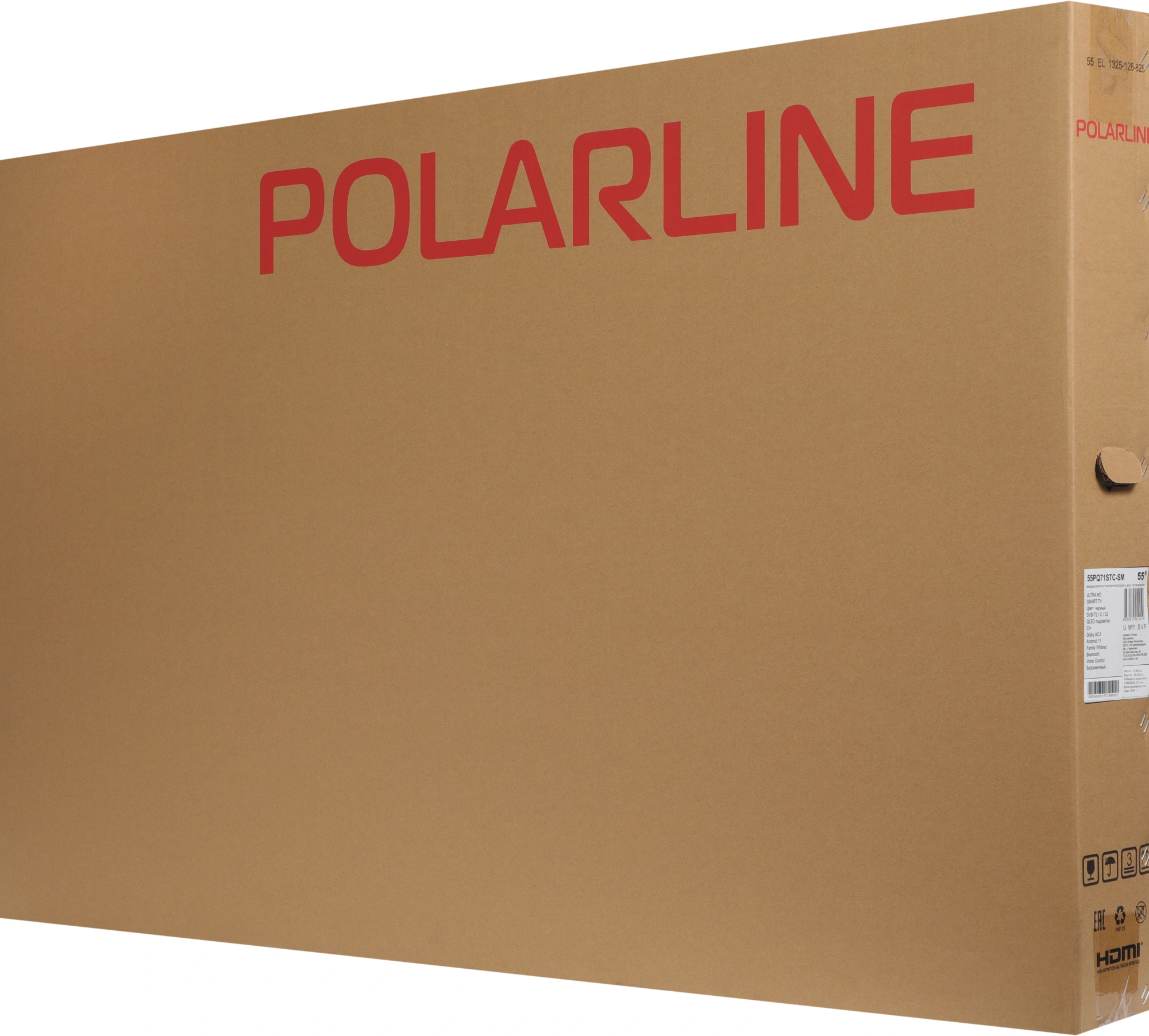 Телевизор QLED PolarLine 55" 55PQ71STC-SM Frameless черный 4K Ultra HD 60Hz DVB-T DVB-T2 DVB-C DVB-S2 USB WiFi Smart TV (RUS) — миниатюра 14