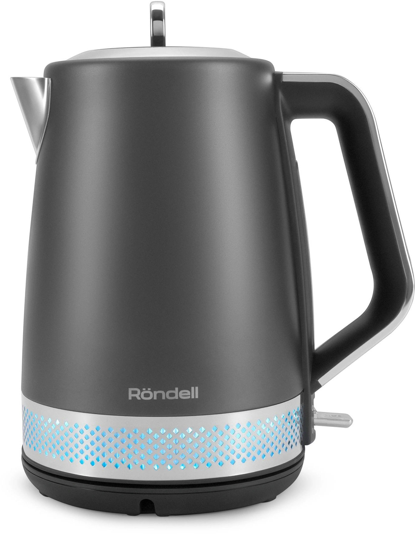 Чайник электрический Rondell RDE-WK880 1.7л. 2200Вт титан/серебристый корпус: серый — миниатюра 2