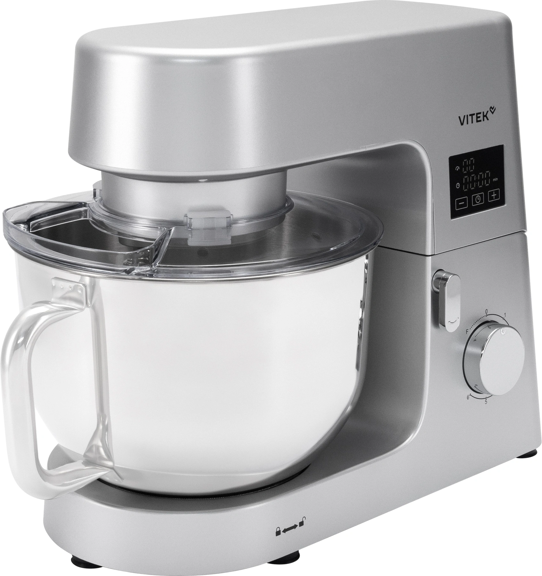 Миксер планетарный Vitek VT-PM0550 2000Вт серебристый — миниатюра 16