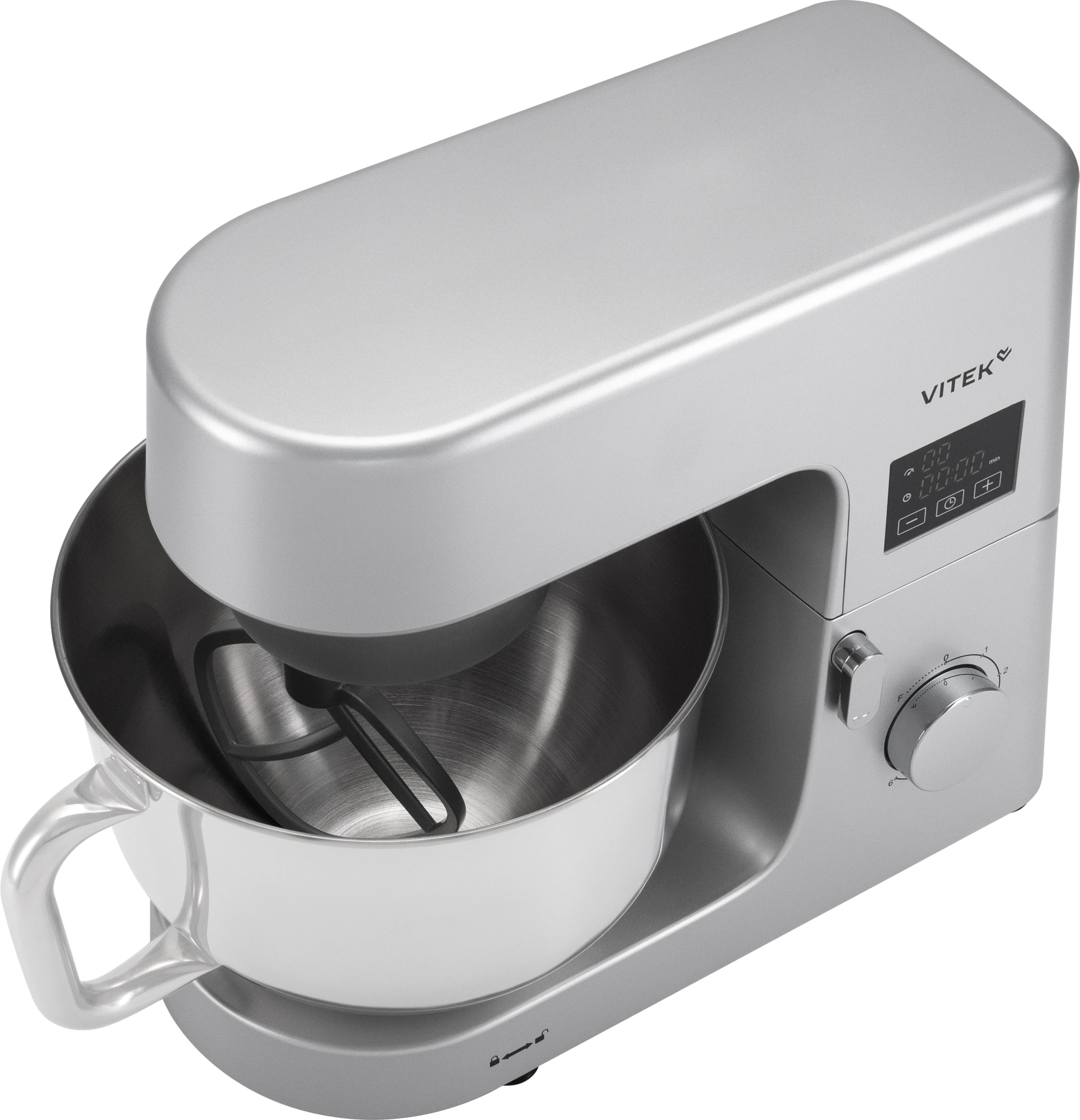 Миксер планетарный Vitek VT-PM0550 2000Вт серебристый — миниатюра 14