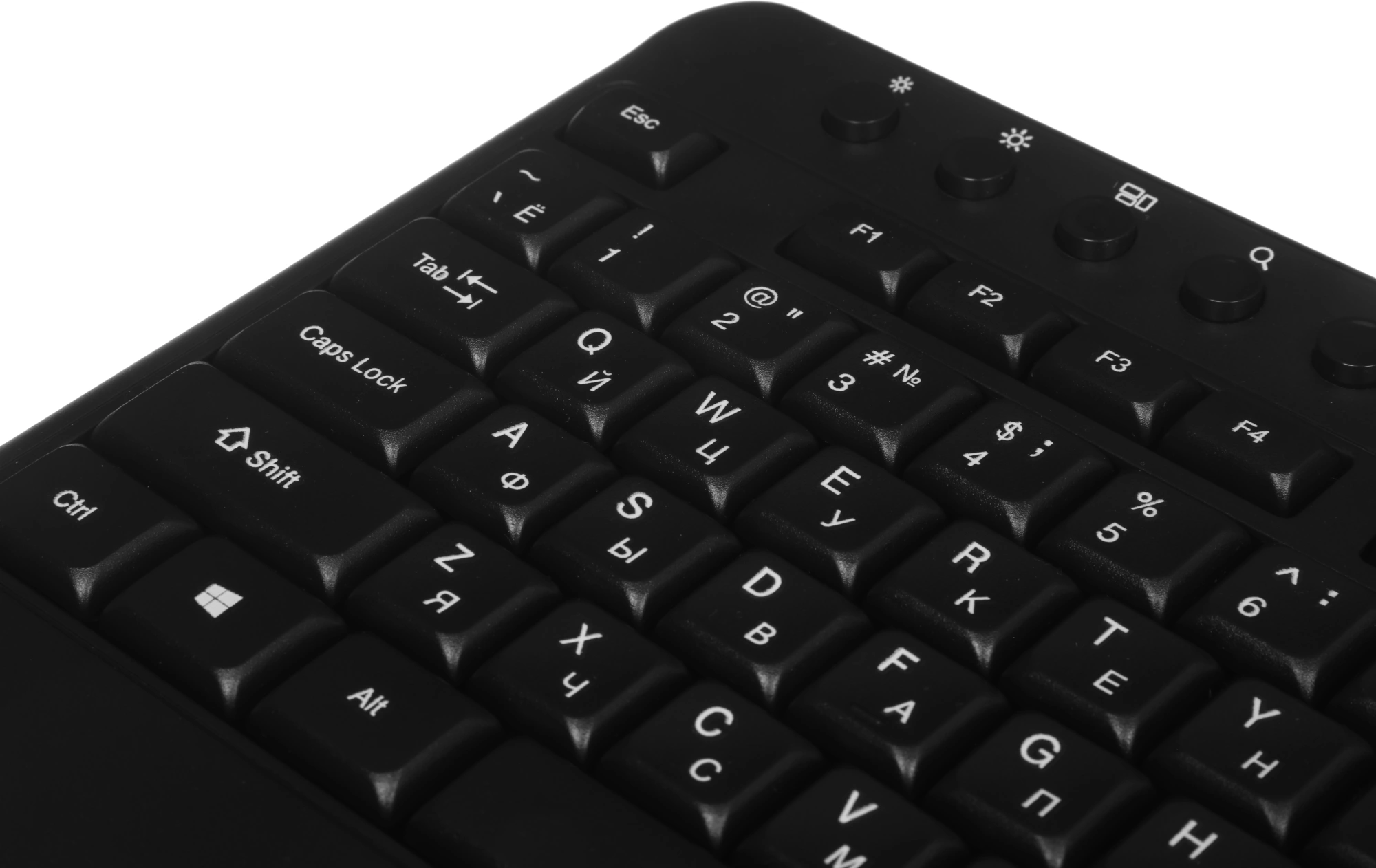 Клавиатура Оклик K257W черный USB беспроводная Multimedia (подставка для запястий) (2070286) — миниатюра 11