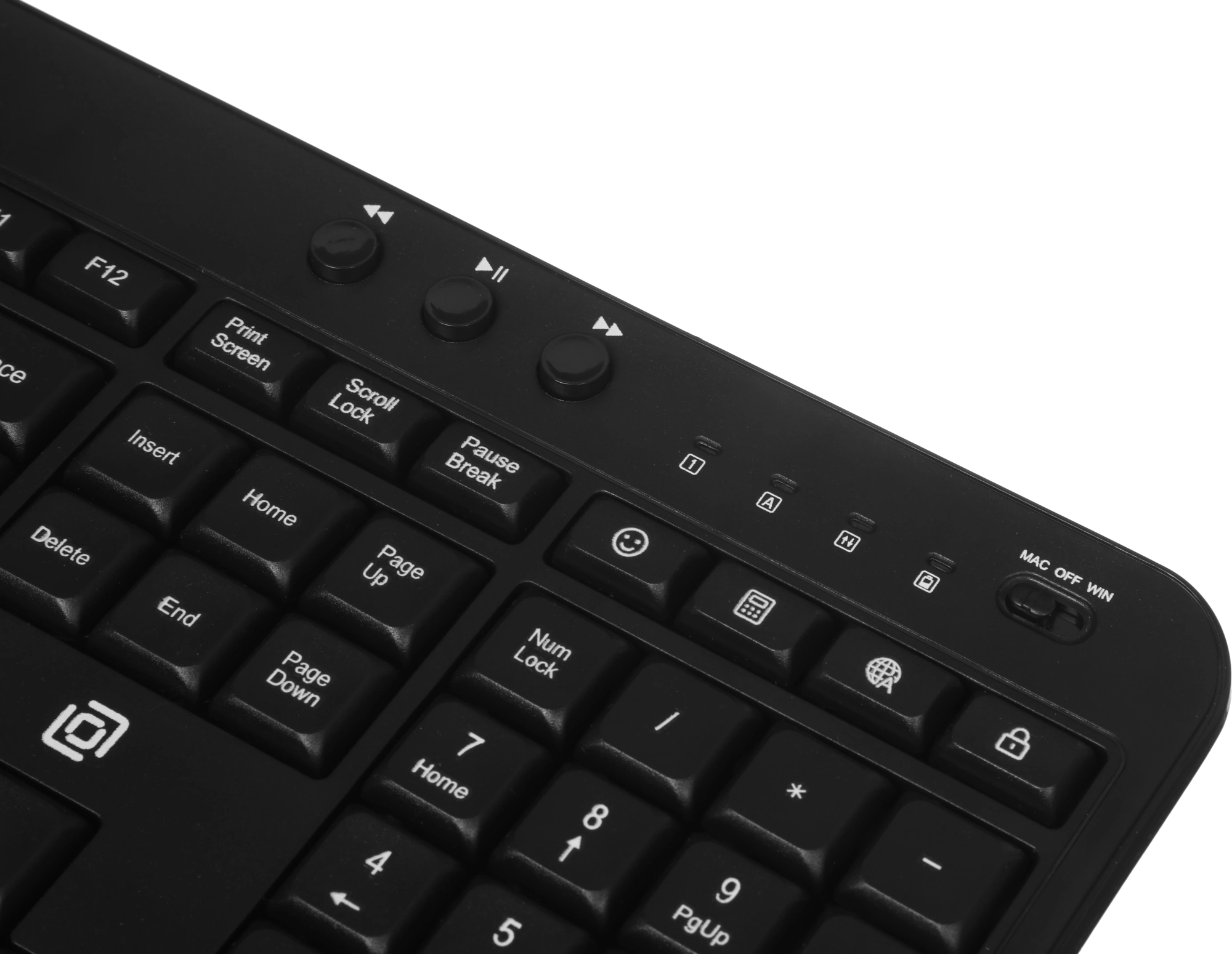 Клавиатура Оклик K257W черный USB беспроводная Multimedia (подставка для запястий) (2070286) — миниатюра 14