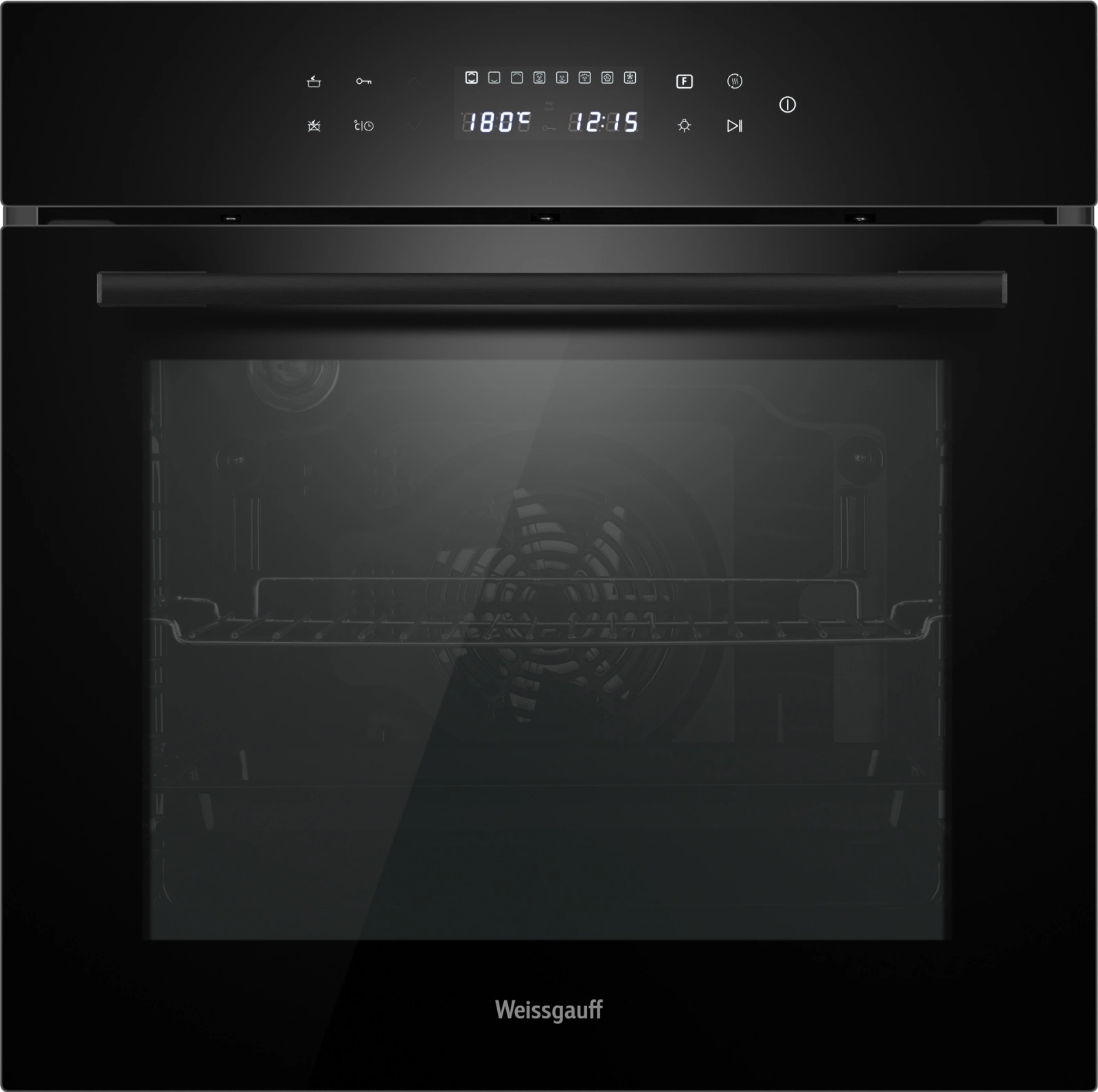 Духовой шкаф Электрический Weissgauff EOV 799 SB черный — миниатюра 2