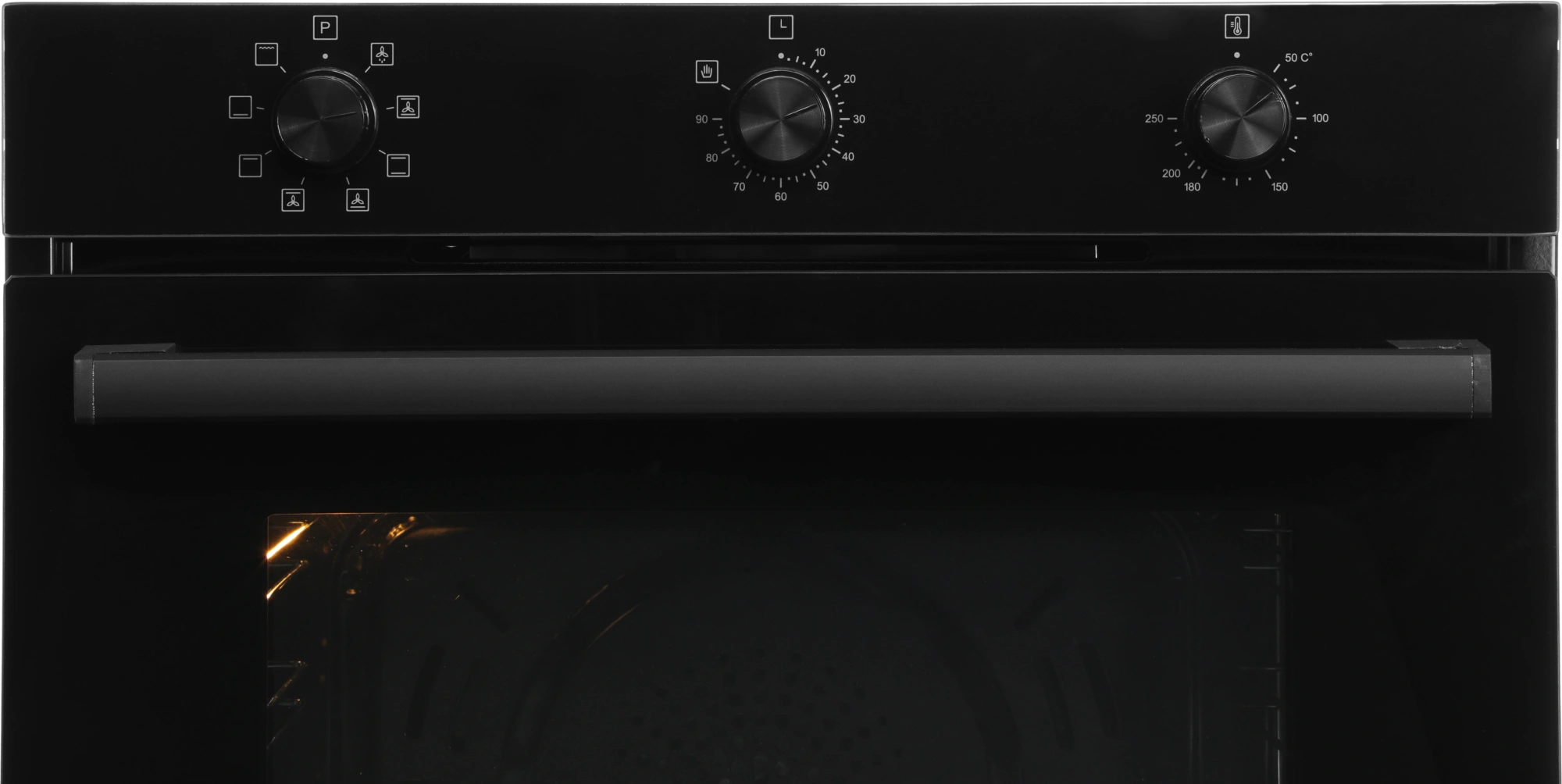 Духовой шкаф Электрический Vitek VEO 6380 BG стекло черное — миниатюра 2