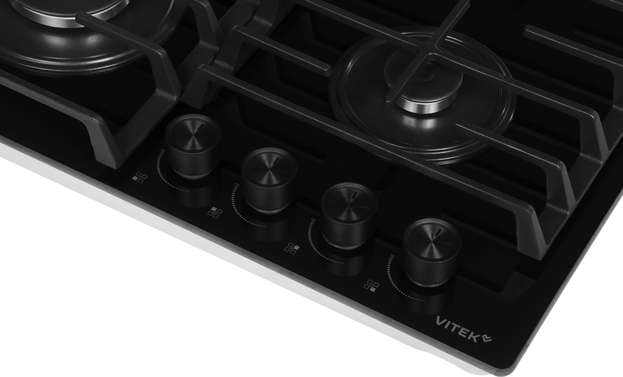 Газовая варочная поверхность Vitek VGH 6420 BG стекло черное — миниатюра 11