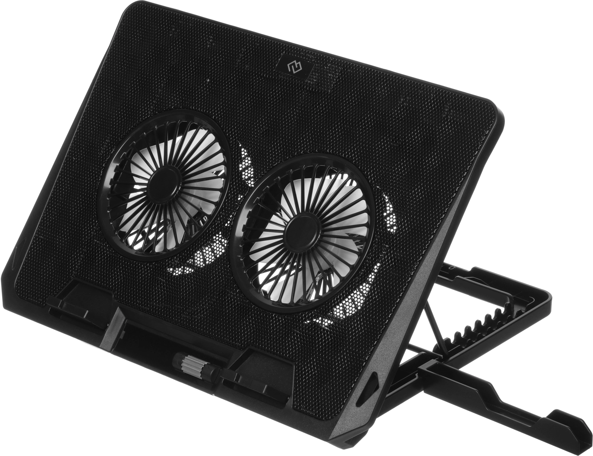 Подставка для ноутбука Digma D-NCP170-2x110 18" 400x288x45мм 52дБ 2xUSB 2x 110ммFAN 1100г Fan-control металл/пластик черный — миниатюра 13