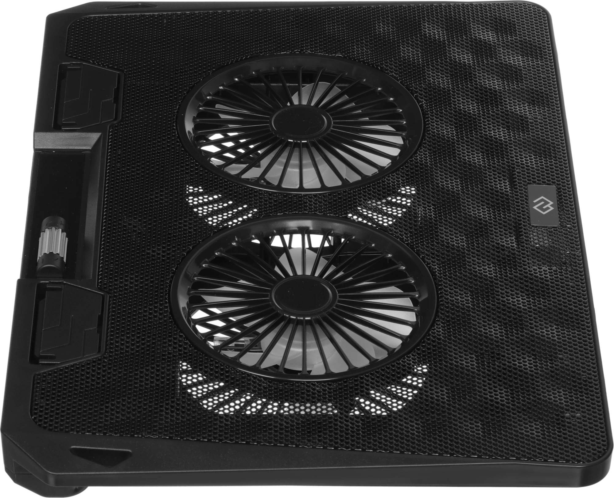 Подставка для ноутбука Digma D-NCP170-2x110 18" 400x288x45мм 52дБ 2xUSB 2x 110ммFAN 1100г Fan-control металл/пластик черный — миниатюра 19