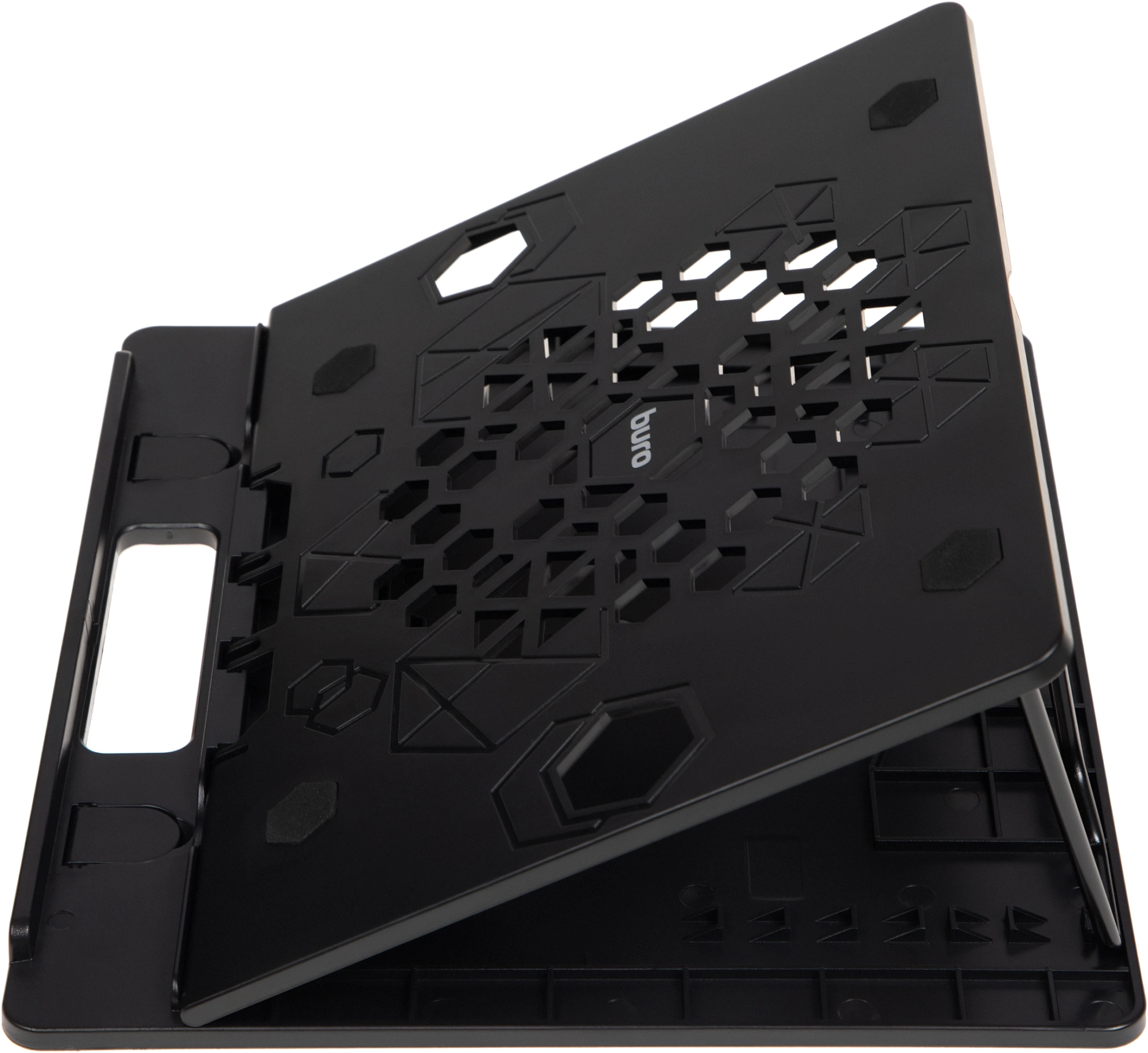 Подставка для ноутбука Buro BU-LS130 15.6" 280x250x15мм 520г металл/пластик черный — миниатюра 3