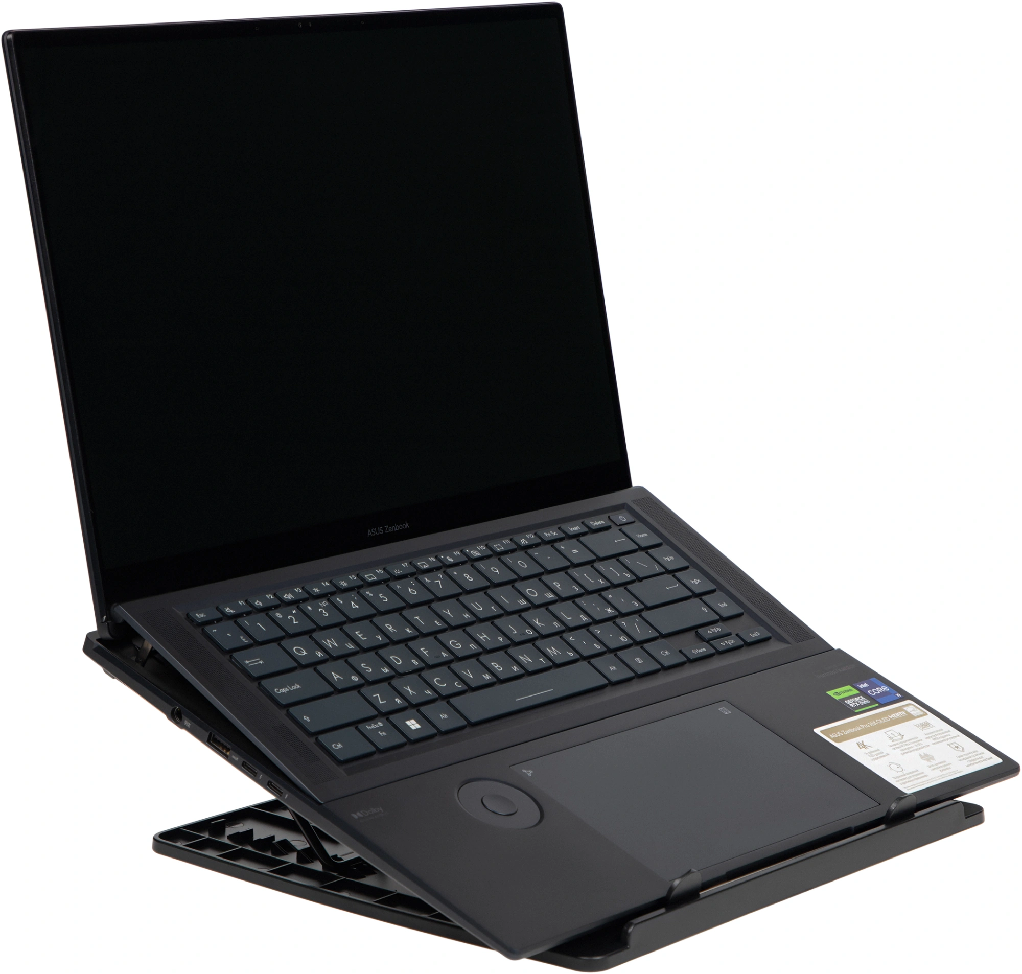 Подставка для ноутбука Buro BU-LS130 15.6" 280x250x15мм 520г металл/пластик черный — миниатюра 6