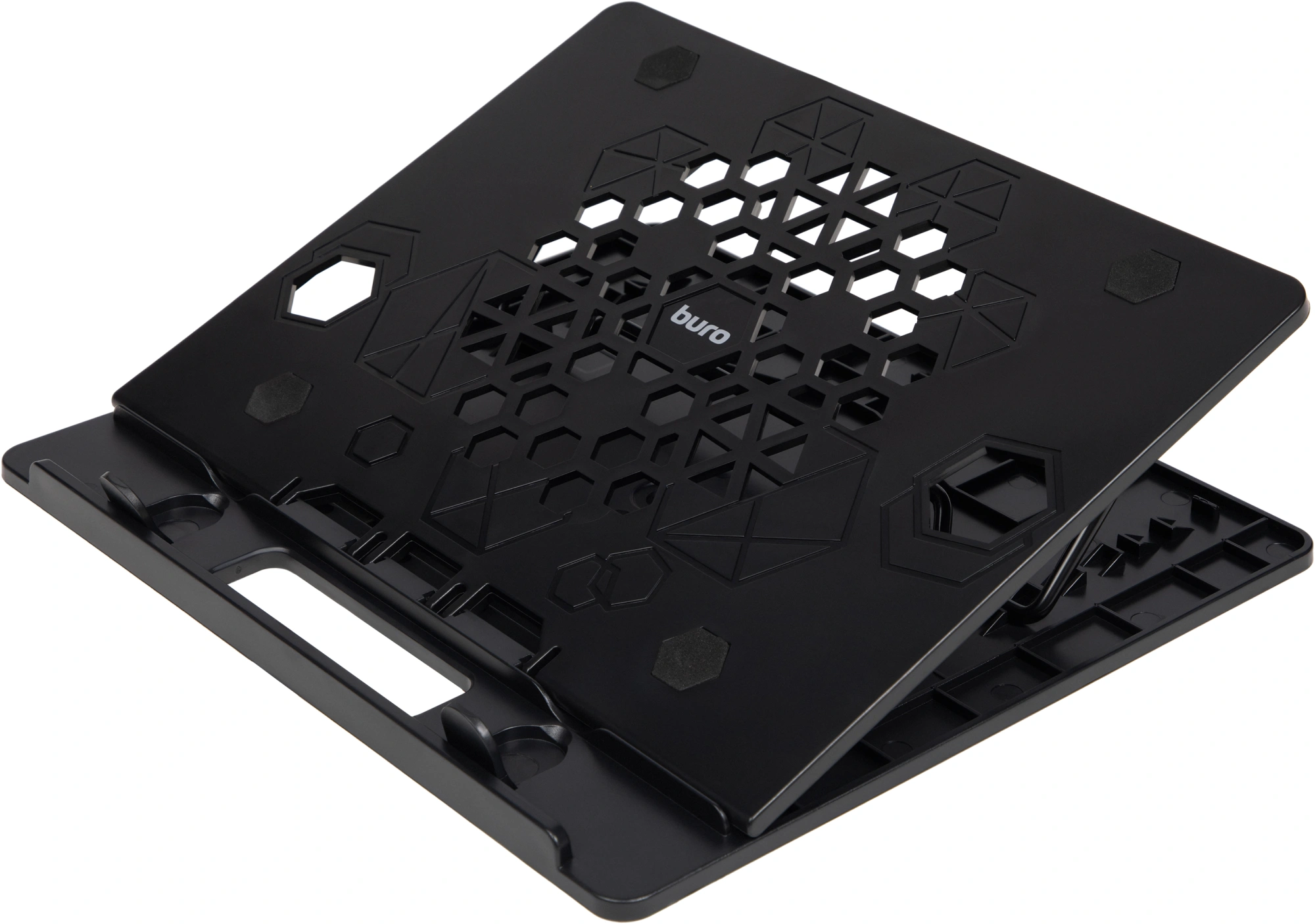 Подставка для ноутбука Buro BU-LS130 15.6" 280x250x15мм 520г металл/пластик черный — миниатюра 7