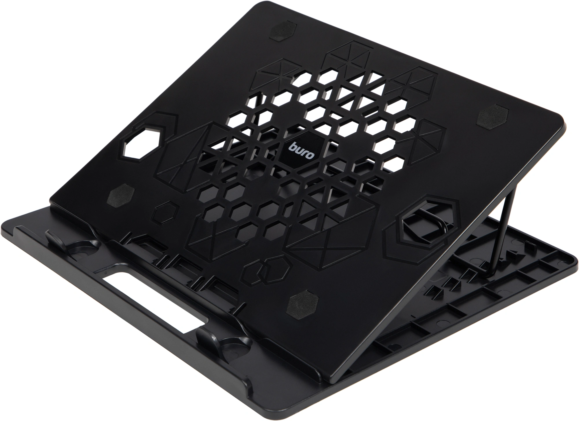 Подставка для ноутбука Buro BU-LS130 15.6" 280x250x15мм 520г металл/пластик черный — миниатюра 8