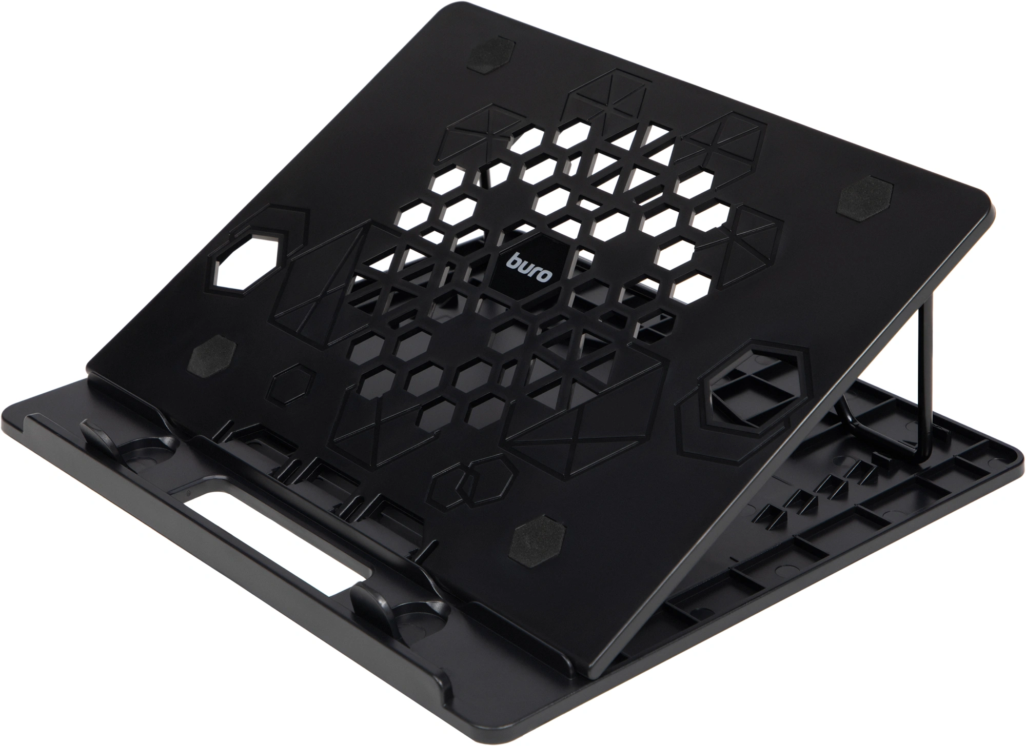 Подставка для ноутбука Buro BU-LS130 15.6" 280x250x15мм 520г металл/пластик черный — миниатюра 9