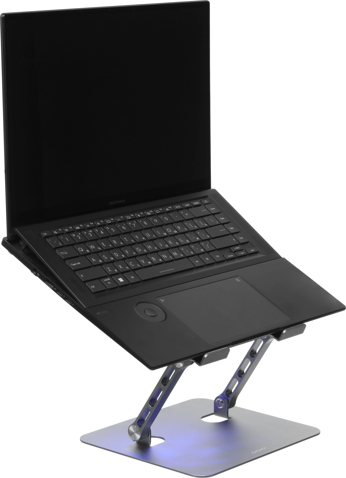 Подставка для ноутбука Digma D-NCP170-1xRGB110 17" 240x230x50мм 28дБ 2xUSB 1x 110ммFAN 790г Fan-control алюминий серый — миниатюра 5