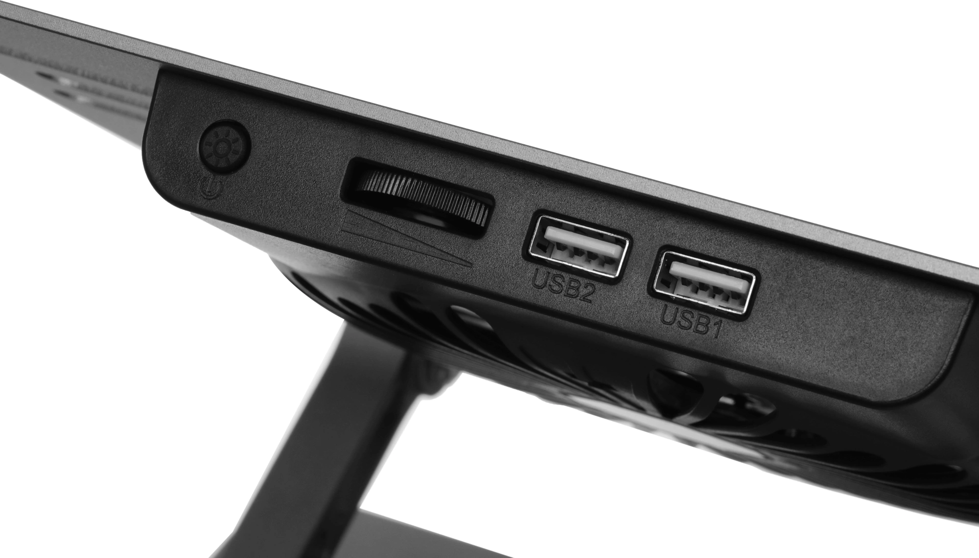 Подставка для ноутбука Digma D-NCP170-1xRGB110 17" 240x230x50мм 28дБ 2xUSB 1x 110ммFAN 790г Fan-control алюминий серый — миниатюра 10