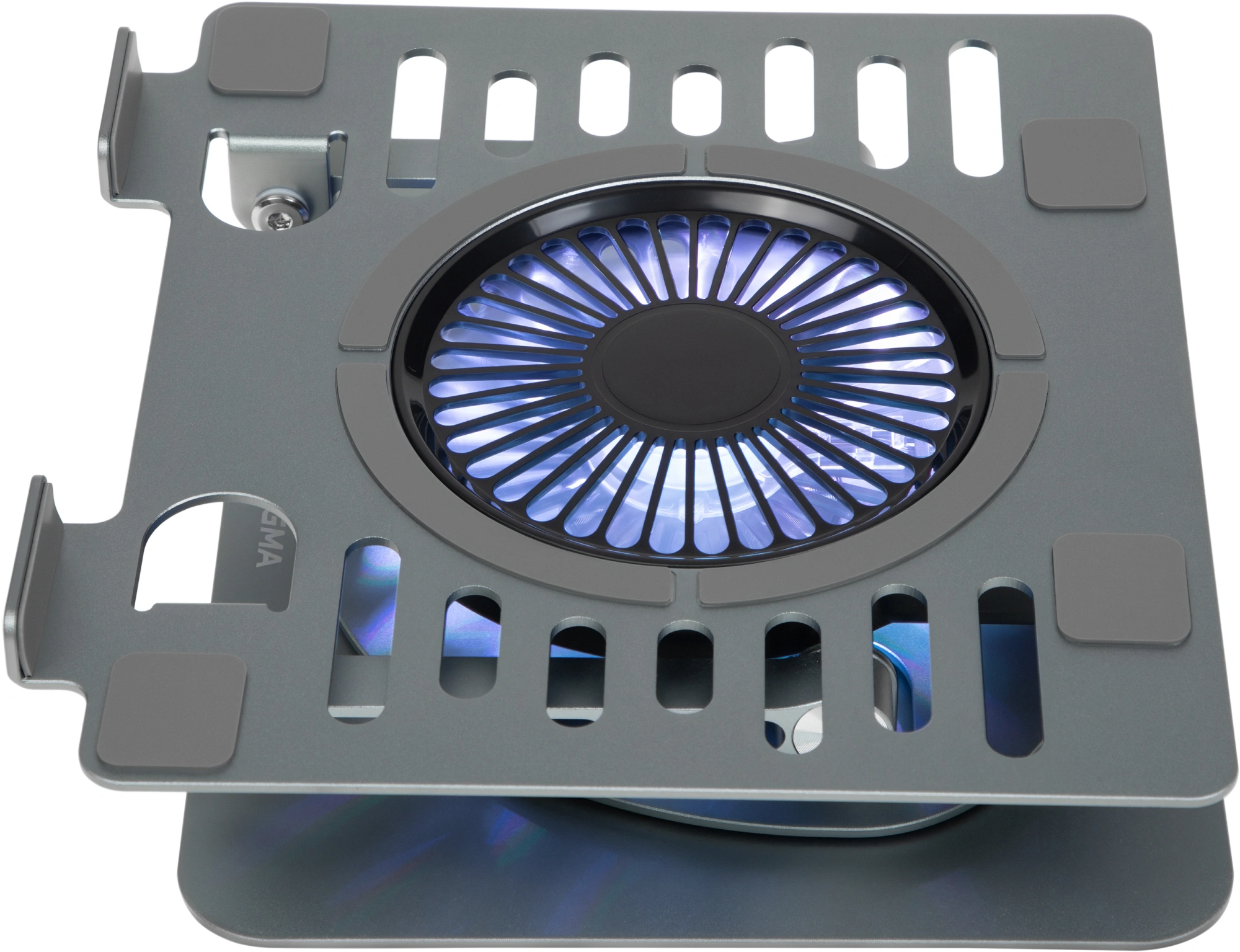 Подставка для ноутбука Digma D-NCP170-1xRGB110-360 17" 240x230x50мм 28дБ 2xUSB 1x 110ммFAN 940г Fan-control алюминий серый — миниатюра 2