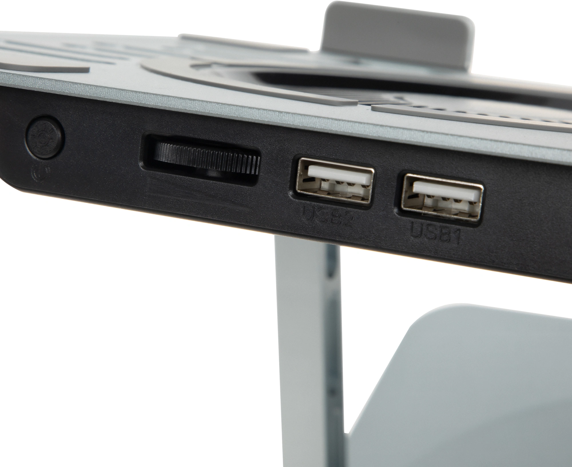 Подставка для ноутбука Digma D-NCP170-1xRGB110-360 17" 240x230x50мм 28дБ 2xUSB 1x 110ммFAN 940г Fan-control алюминий серый — миниатюра 13