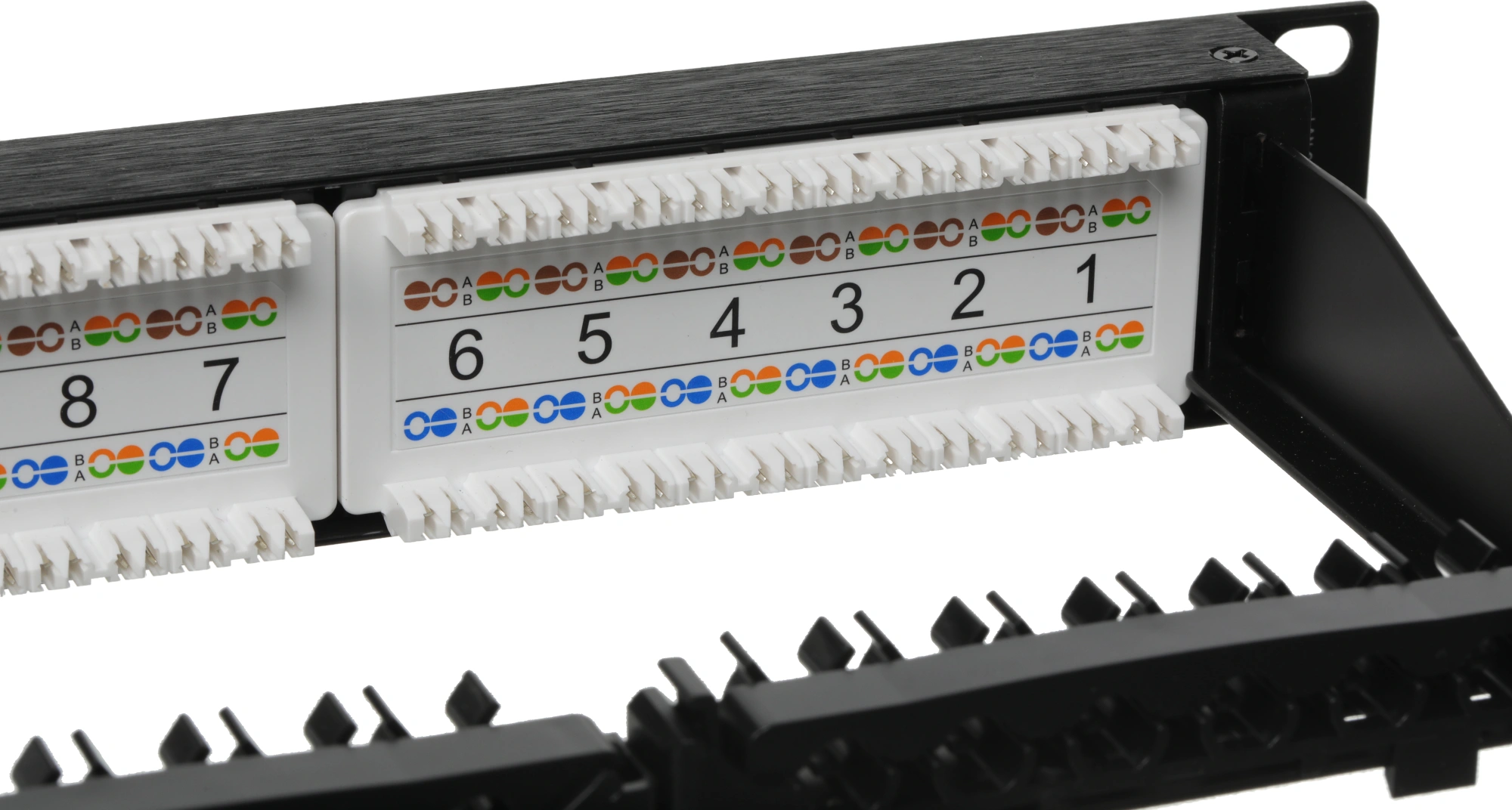 Патч-панель Lanmaster LAN-PPN24U6A 19" 1U 24xRJ45 кат.6A UTP — миниатюра 11