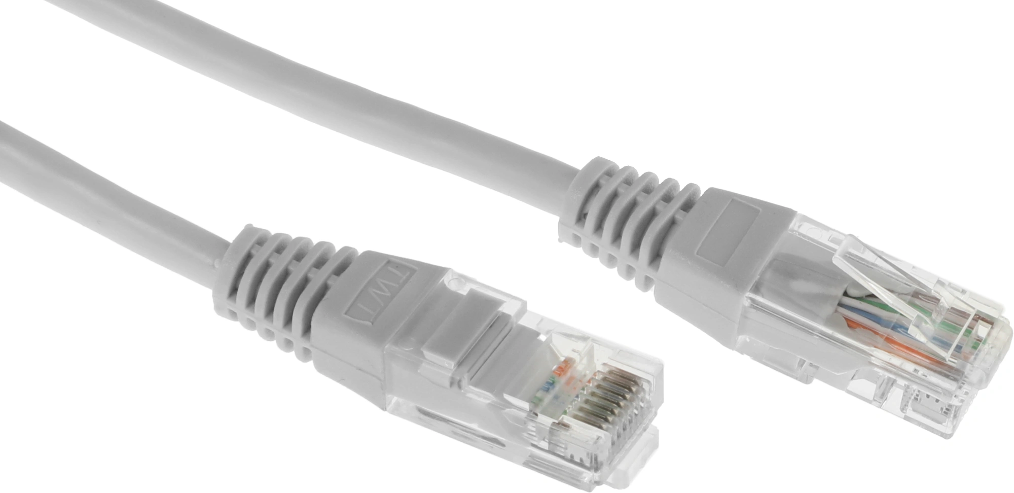 Патч-корд Lanmaster TWT-45-45-50-GY UTP RJ-45 вил.-вилка RJ-45 кат.5E 50м серый ПВХ 26AWG — миниатюра 3