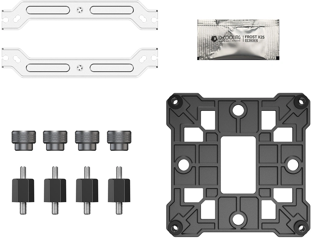 Устройство охлаждения(кулер) ID-Cooling SE-214-XT DF ARGB Soc-AM5/AM4/1200/1700/1851 черный 4-pin 31.5dB Al+Cu 180W 560gr Ret — миниатюра 8
