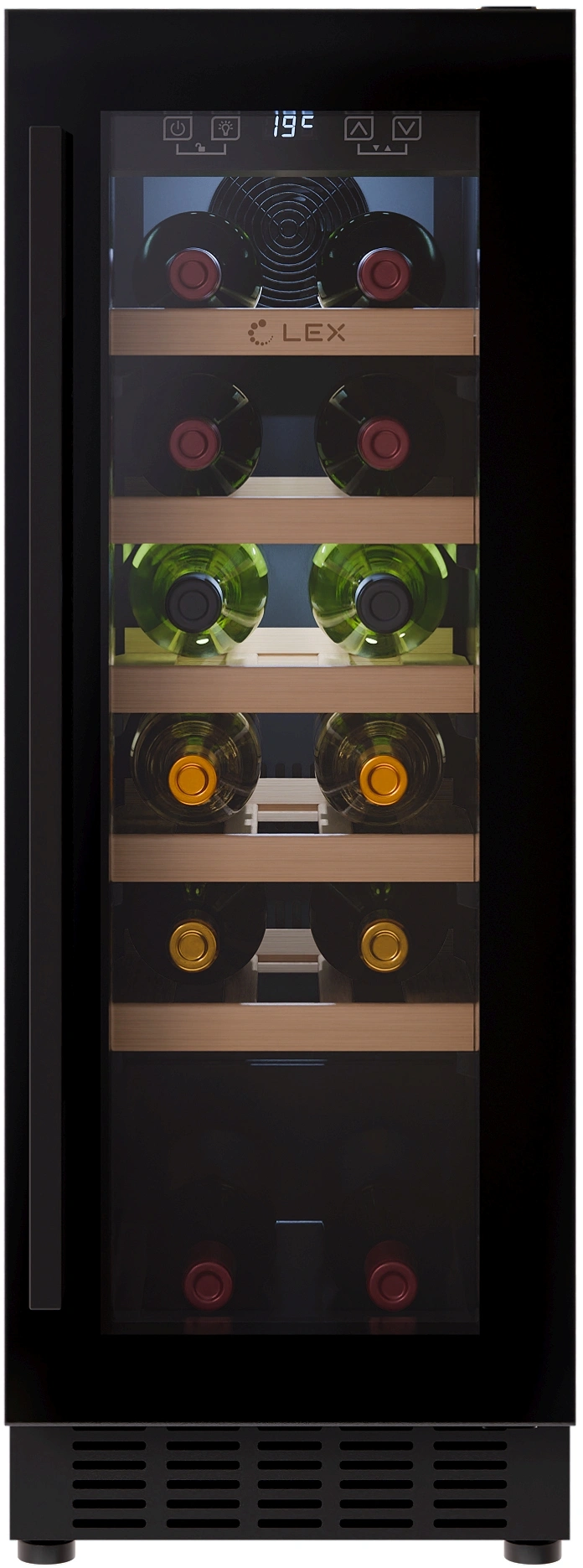 Винный шкаф Lex LWD3020BL 1-нокамерн. черный