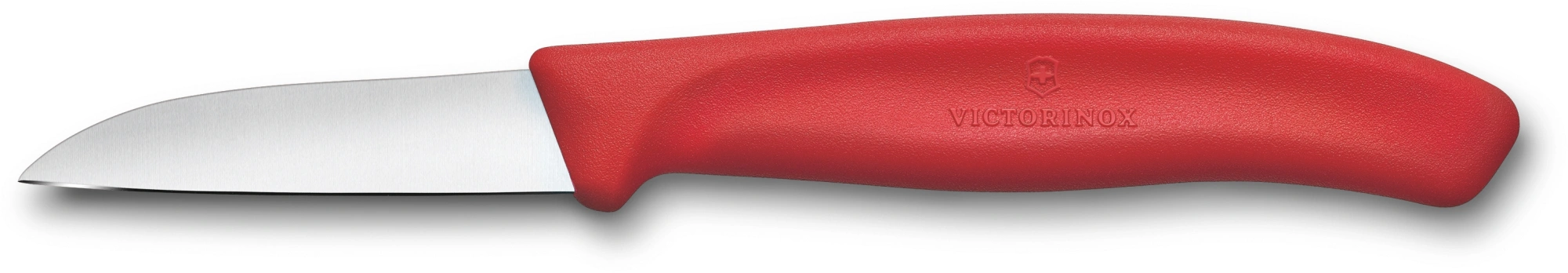 Нож кухонный Victorinox Swiss Classic 6.7301.C1 стальной разделочный для чистки овощей и фруктов лезв.60мм прямая заточка красный