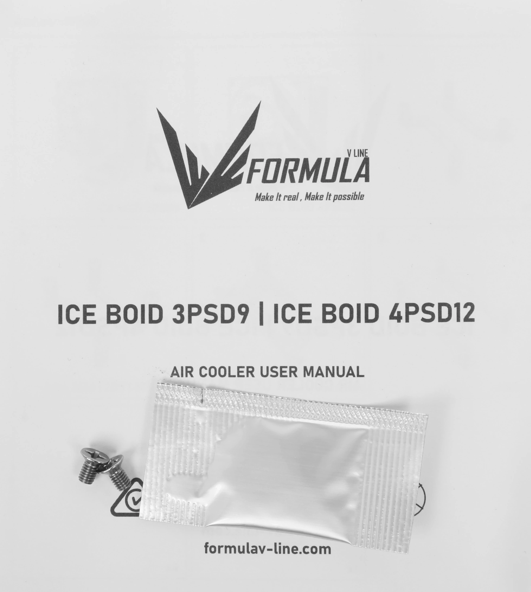 Устройство охлаждения(кулер) Formula Ice Boid 4PSD12 Soc-AM5/AM4/1200/1700/1851 черный 4-pin 34.3dB Al+Cu 200W 448gr Ret — миниатюра 4