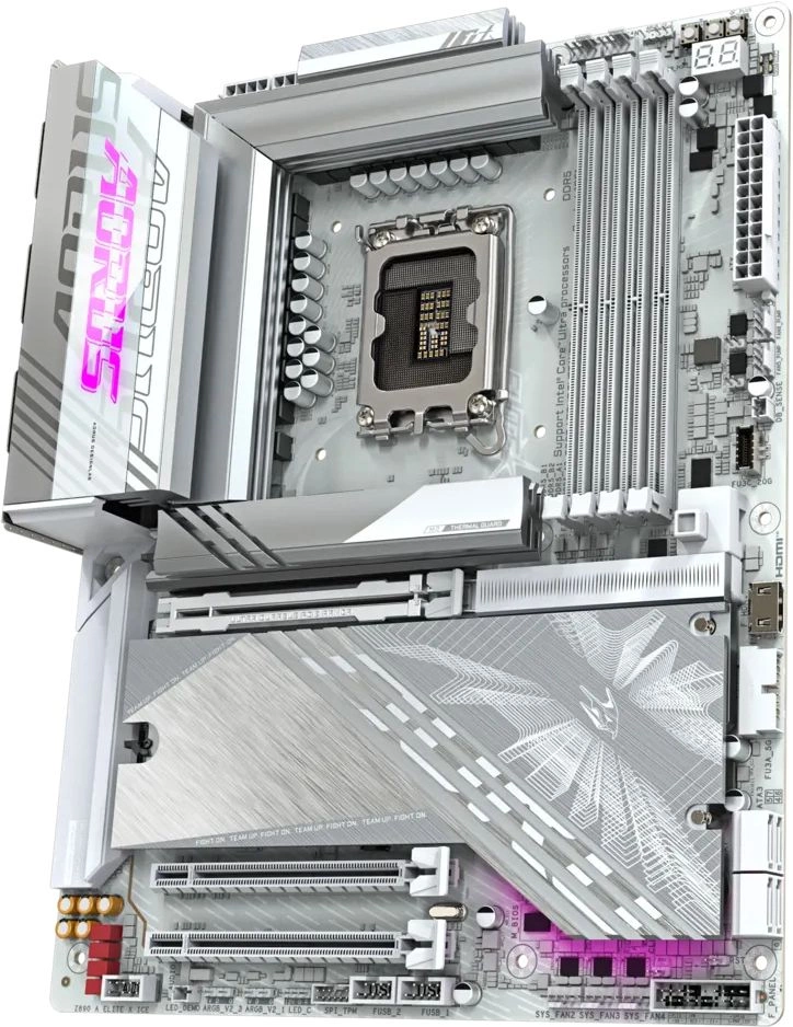 Материнская плата Gigabyte Z890 AORUS ELITE X ICE Soc-1851 Intel Z890 4xDDR5 ATX AC`97 8ch(7.1) 2.5Gg RAID — миниатюра 2