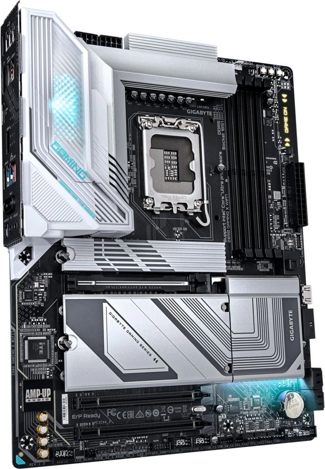Материнская плата Gigabyte Z890 GAMING X WIFI7 Soc-1851 Intel Z890 4xDDR5 ATX AC`97 8ch(7.1) 2.5Gg RAID+DP — фото 1