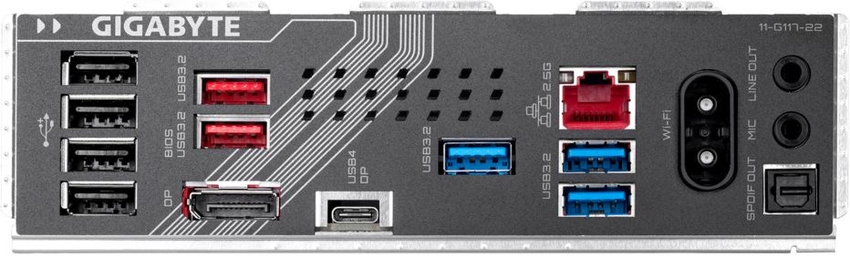 Материнская плата Gigabyte Z890 GAMING X WIFI7 Soc-1851 Intel Z890 4xDDR5 ATX AC`97 8ch(7.1) 2.5Gg RAID+DP — миниатюра 3